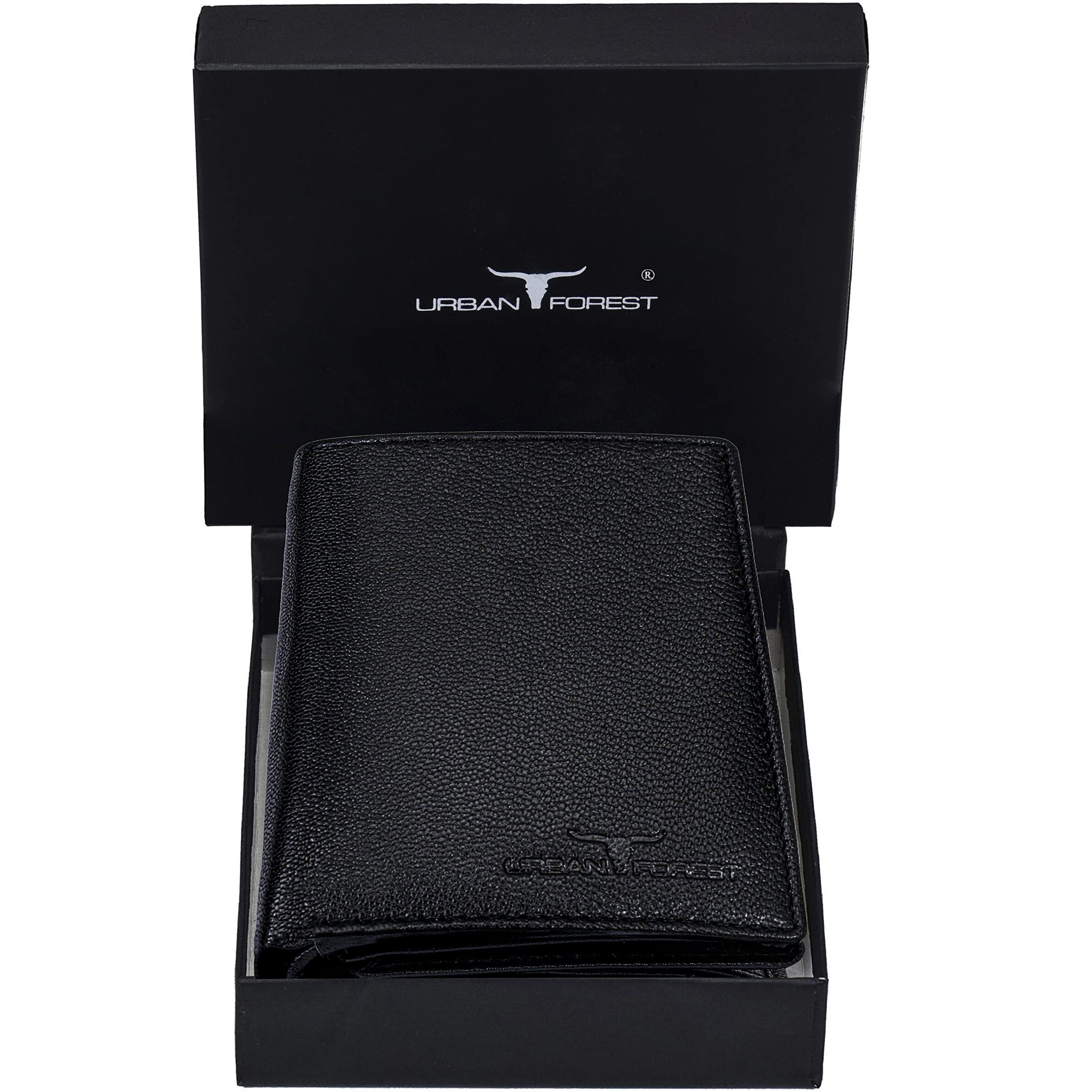 URBAN FOREST Toronto Black Mens Leather Wallet