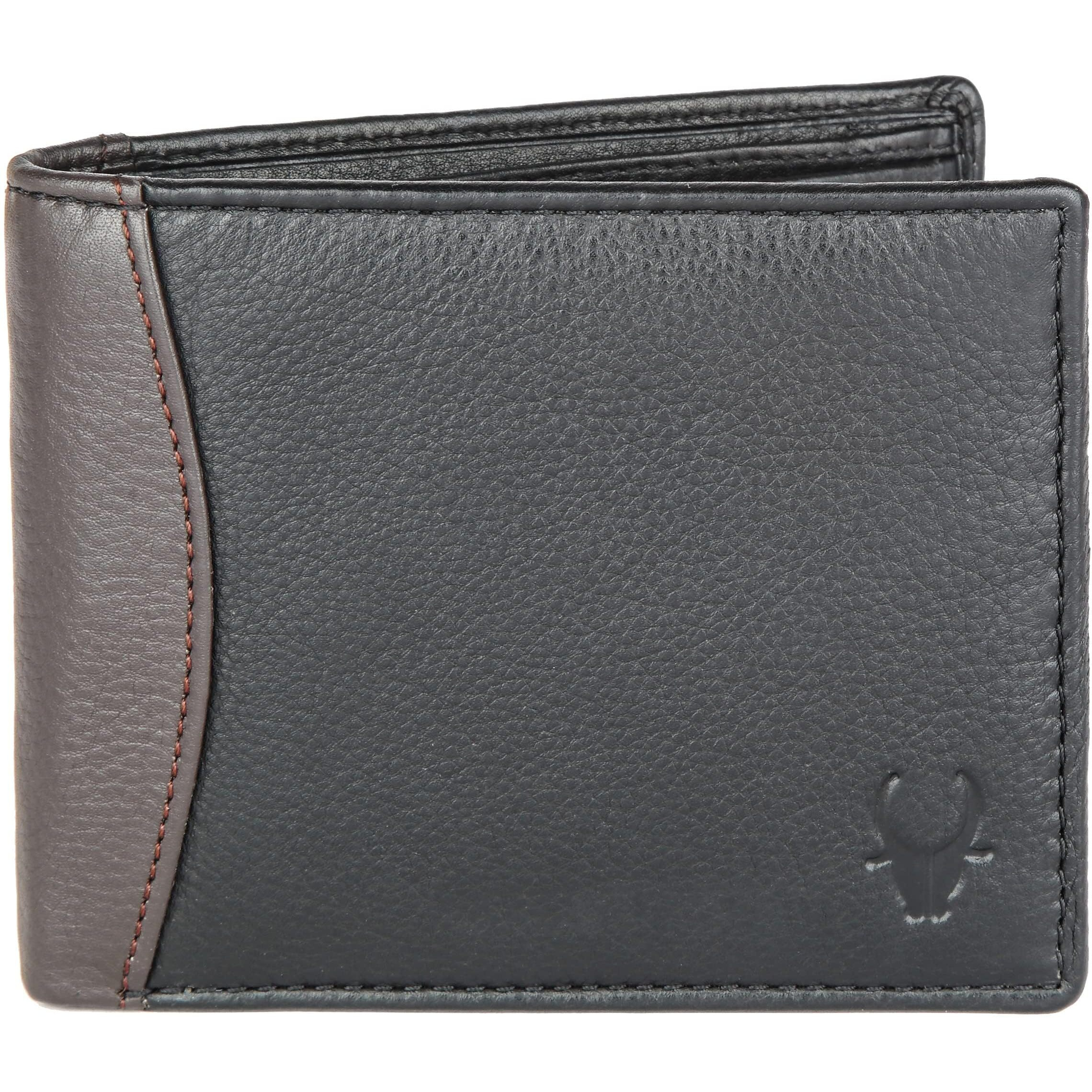WildHorn Black Leather Wallet for Men
