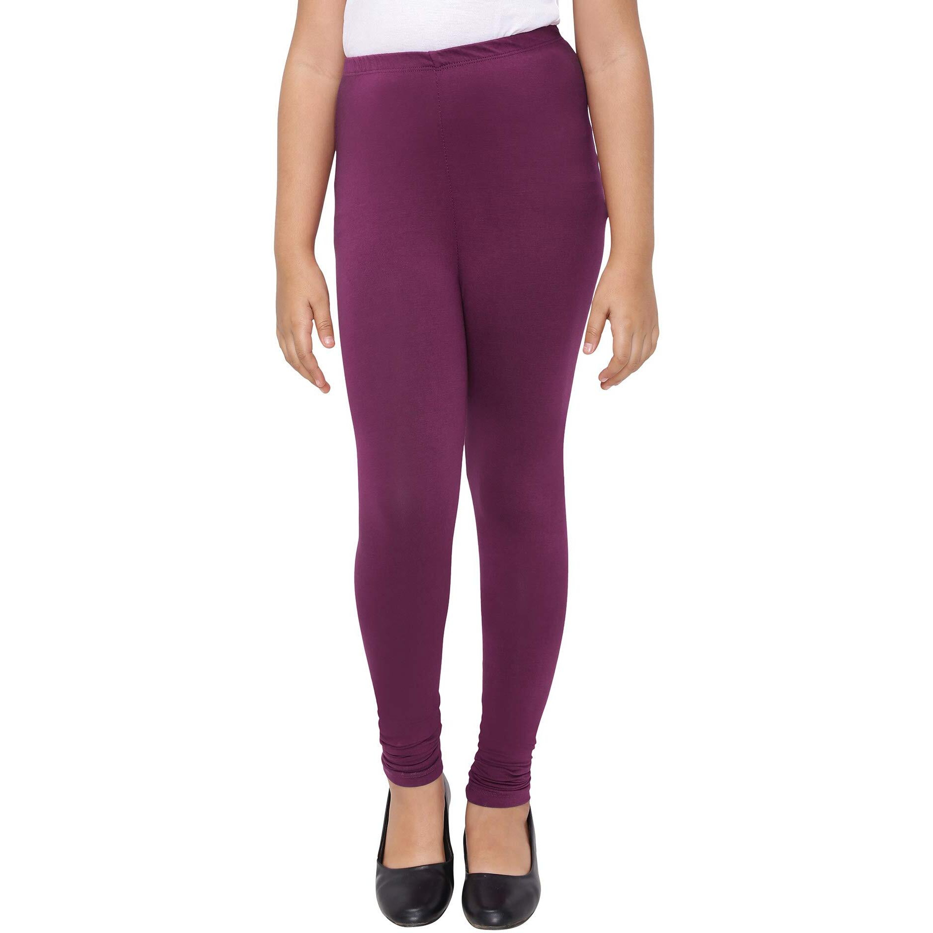 Robinbosky Premium Girls Purple Leggings(15-16 Years(40), Magenta)