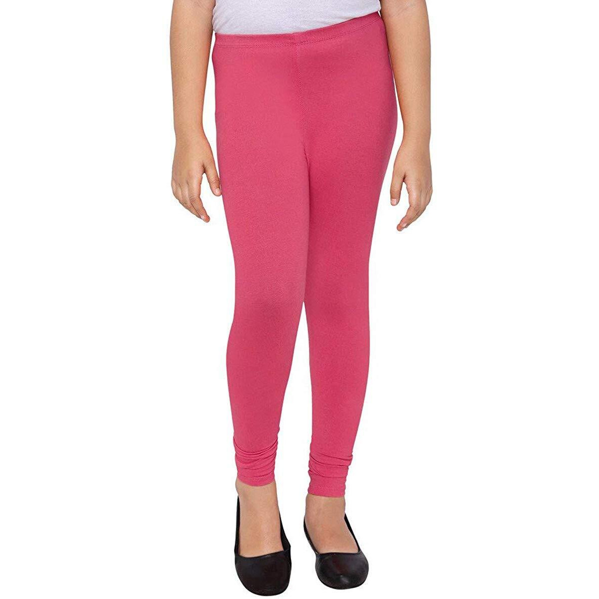 Robinbosky Premium Girls Pink Leggings(15-16 Years(40), CANDYPINK)