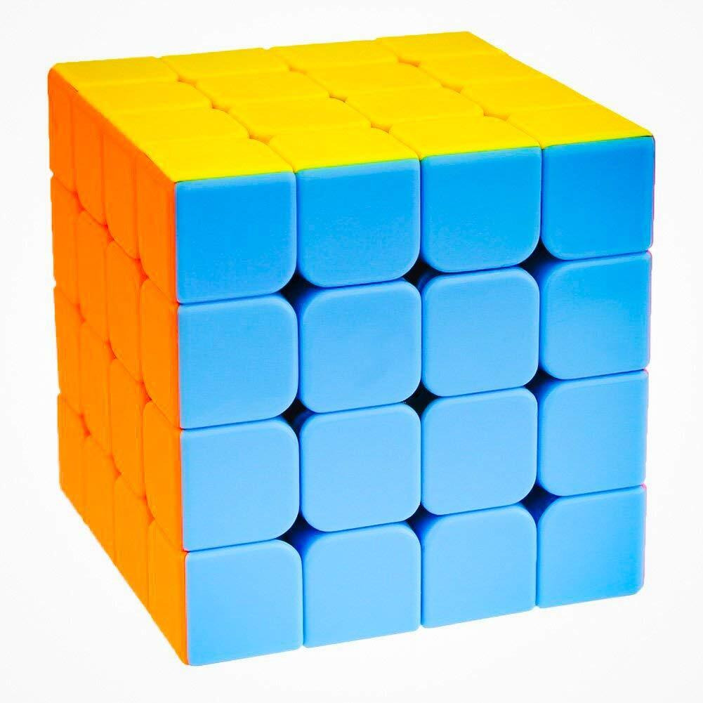 Kiditos MoYu Meilong Cubing Classroom 4X4 Cube Stickerless Speed Cube Magic Cube Puzzle (Solve Method Included), 59mm Size