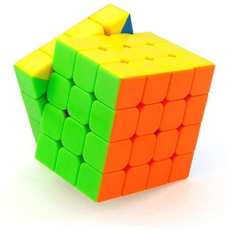 Kiditos MoYu Meilong Cubing Classroom 4X4 Cube Stickerless Speed Cube Magic Cube Puzzle (Solve Method Included), 59mm Size