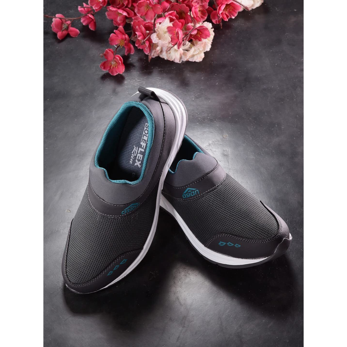 ASIAN F-04 Grey Green Running Shoes,Gym Shoes,Training Shoes,Walking Shoes,Sports Shoes for Men UK-8