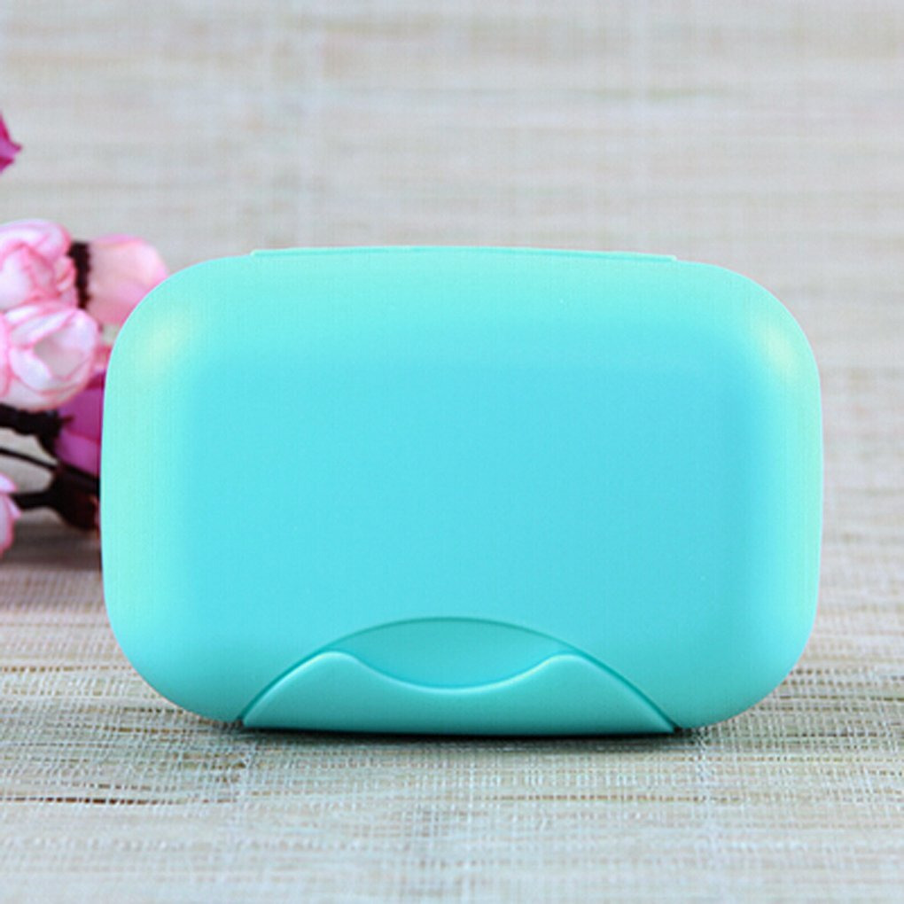 Zollyss Plastic Travel Soap Case Bar Soap Holder Portable Leak Proof Soap Box 2Pcs (Multicolor).