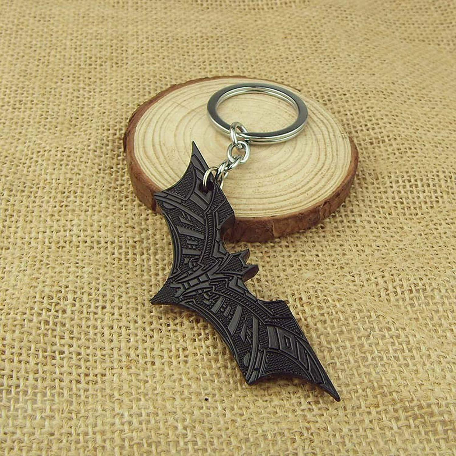 RainSound Batman Superhero Wing Metal Keychain (Black)