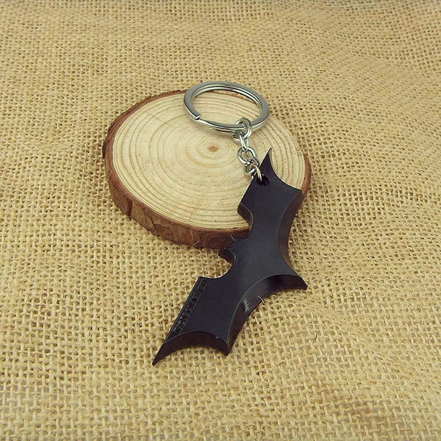 RainSound Batman Superhero Wing Metal Keychain (Black)