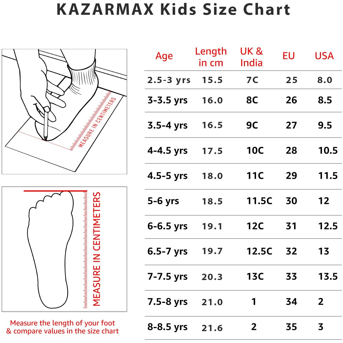 KazarMax Unisex-Child s Black & Neon Clog - 12.5 Kids UK