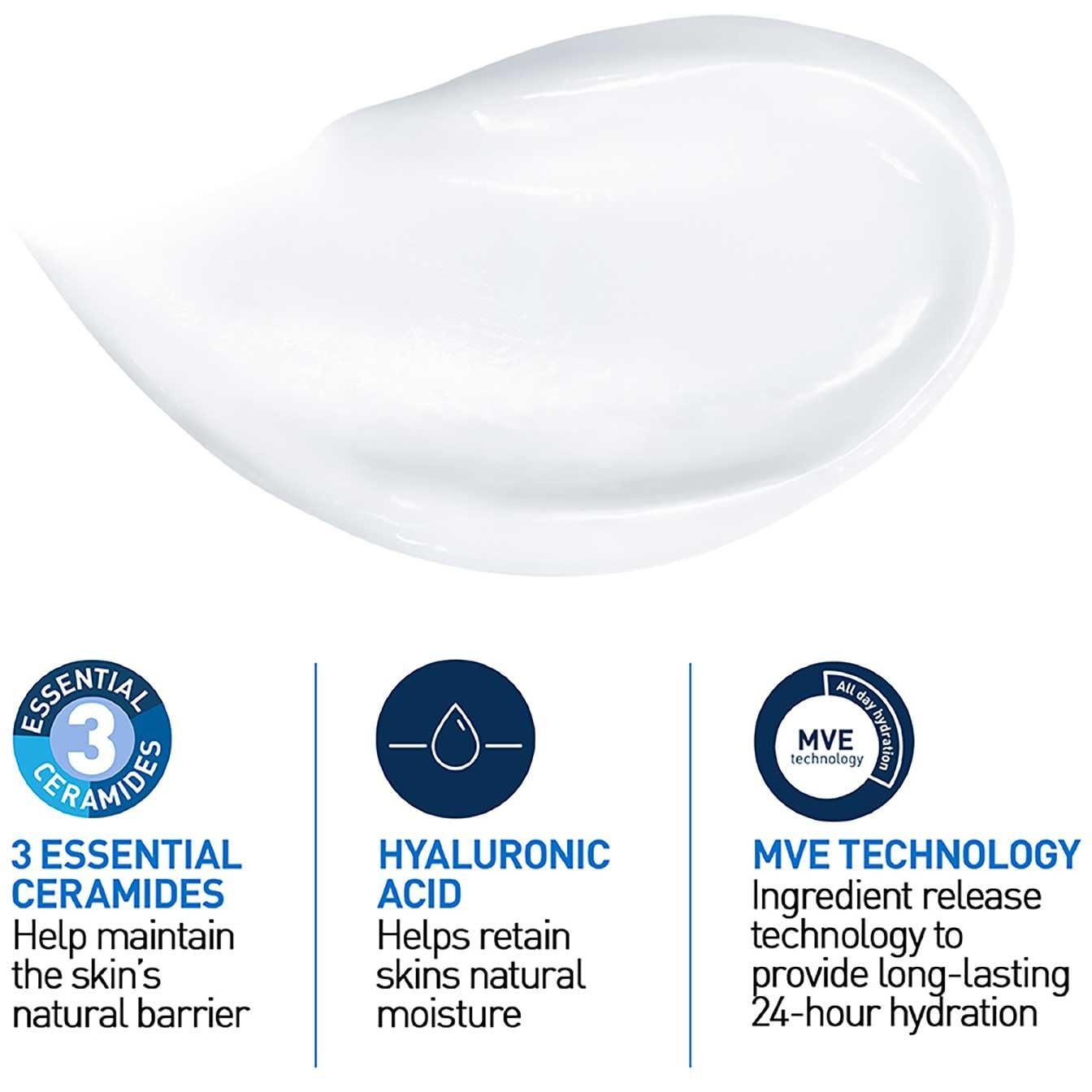 CeraVe Moisturizing Cream For Dry To Very Dry Skin (177ml) - Formulated with 3 Essential Ceramides And Hyaluronic Acid | Non-Comedogenic Moisturizer For Face and Body
