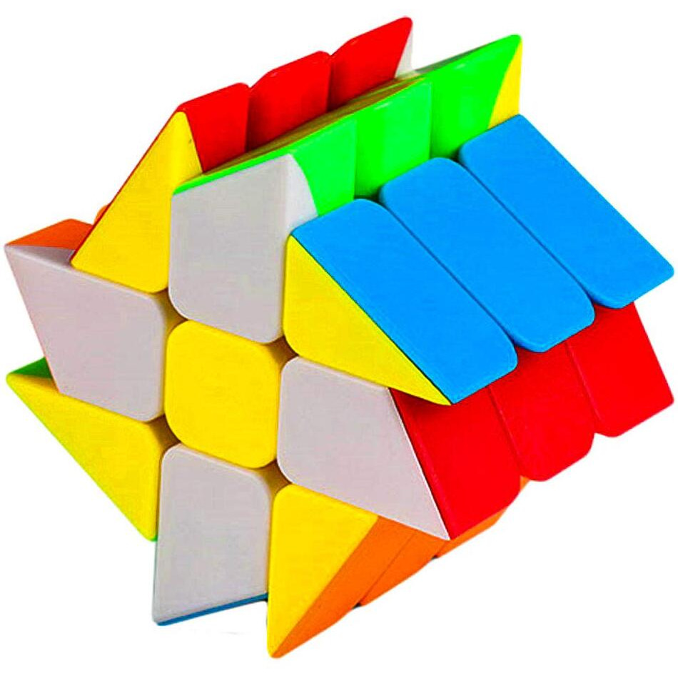 D ETERNAL Moyu Mofang Jiaoshi Windmill Cube High Speed Stickerless Magic Puzzle Cubes, Teen