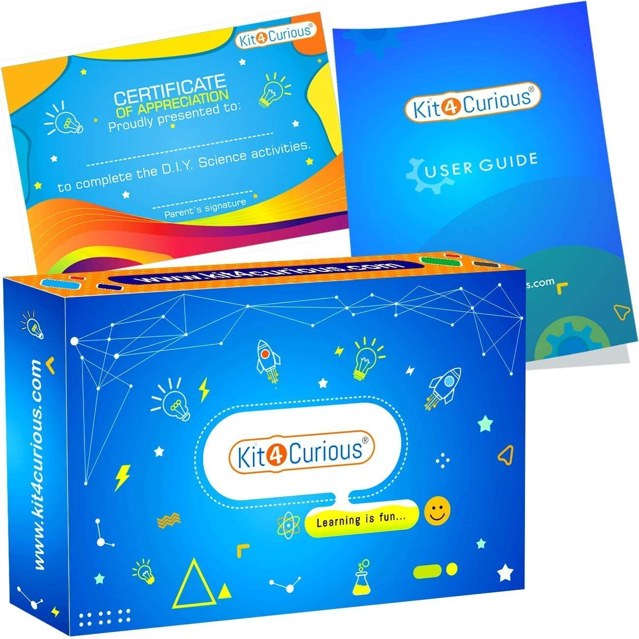 kit4curious 125 projects diy activity science electronics starter mega kit with user guide- Multi color