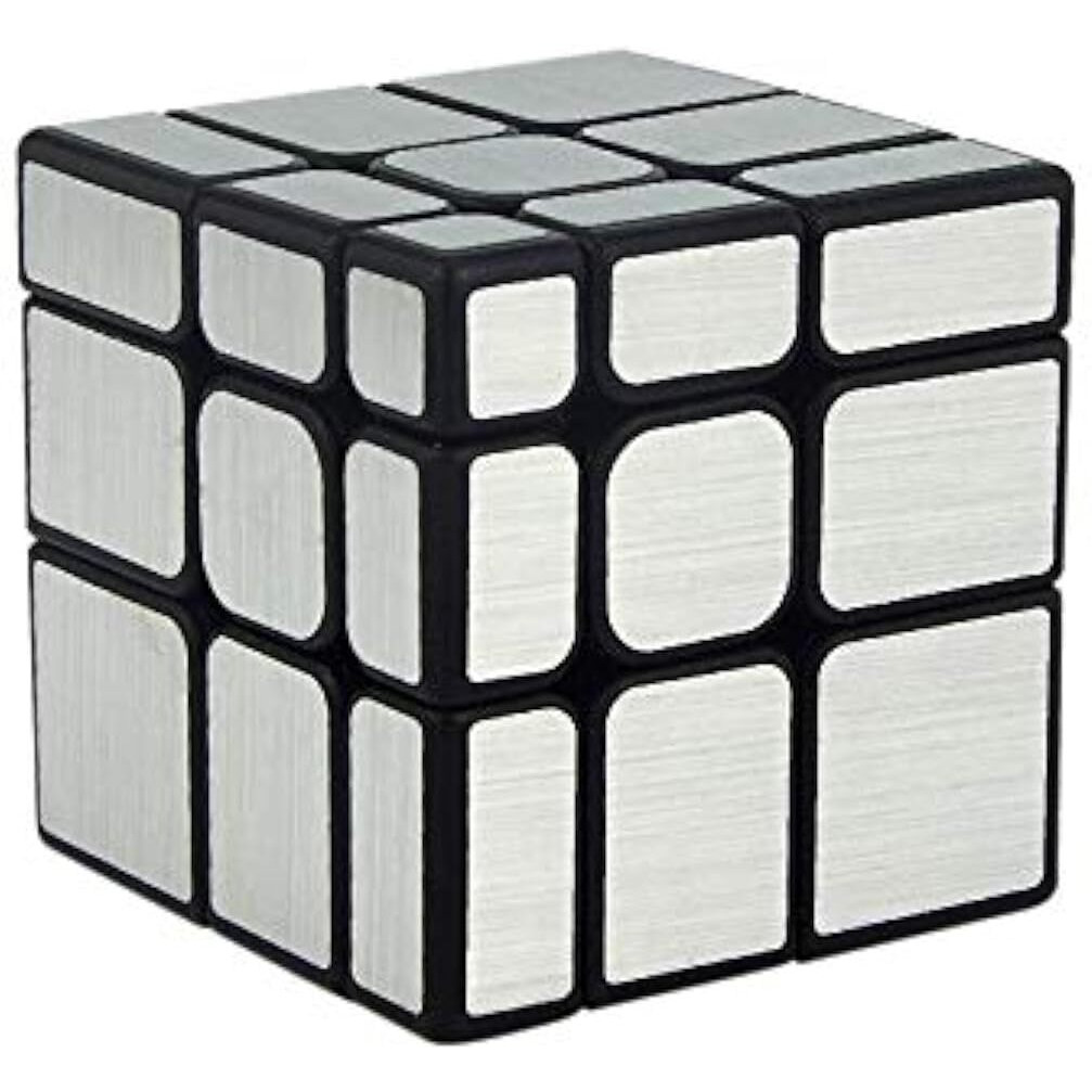 D ETERNAL Moyu Mofang Jiaoshi Silver Mirror Cube 3X3 High Speed Cube, Kid