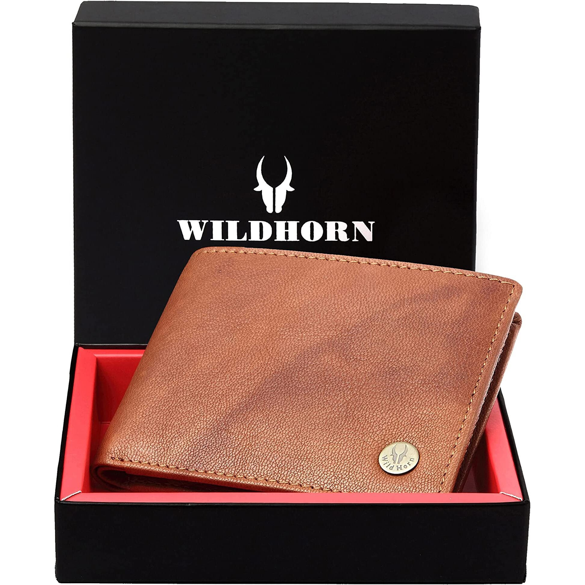 WildHorn RFID Protected Leather Wallet for Men