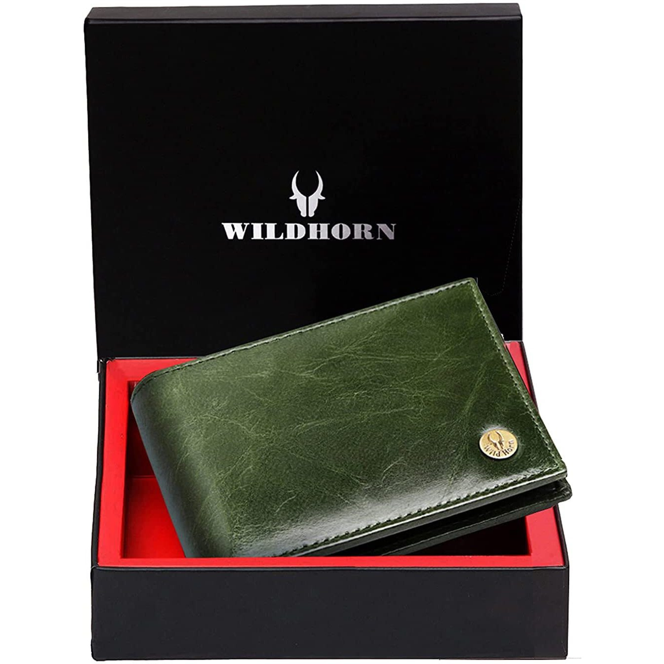 WildHorn RFID Protected Leather Wallet for Men