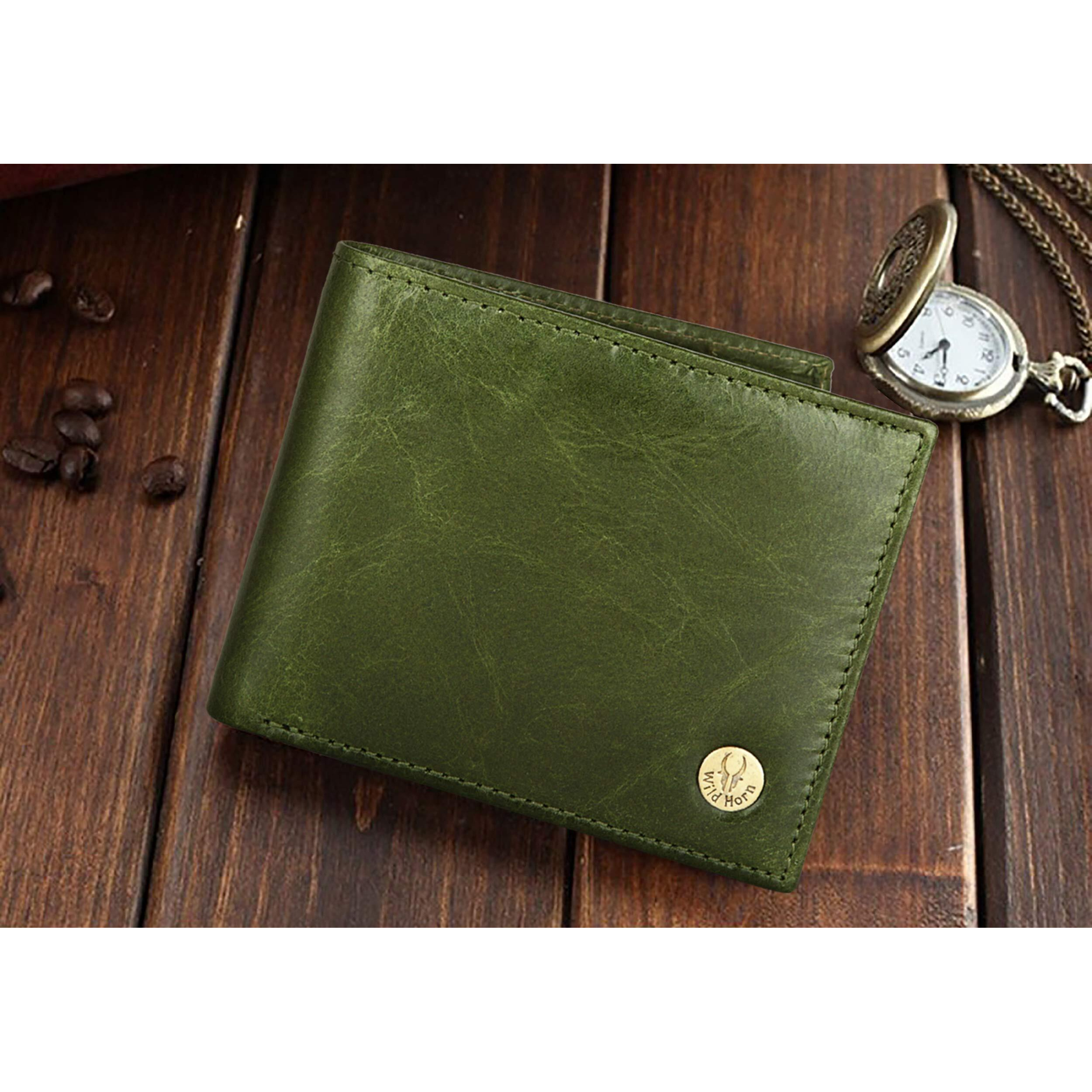 WildHorn RFID Protected Leather Wallet for Men