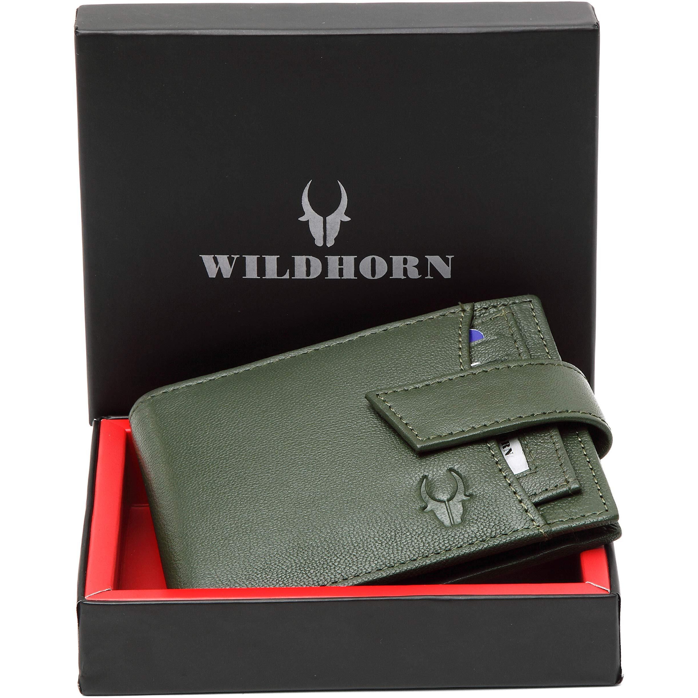 WildHorn India Green Men s Wallet (WH2066AGREEN Nappa)
