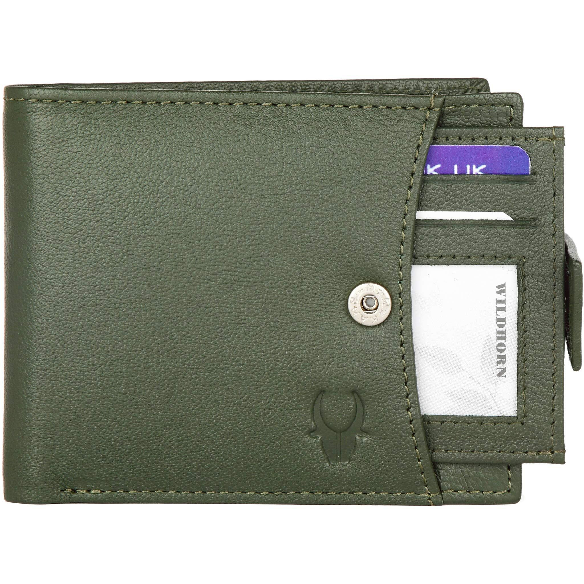 WildHorn India Green Men s Wallet (WH2066AGREEN Nappa)