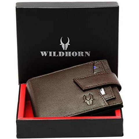 WildHorn Brown Leather Wallet for Men
