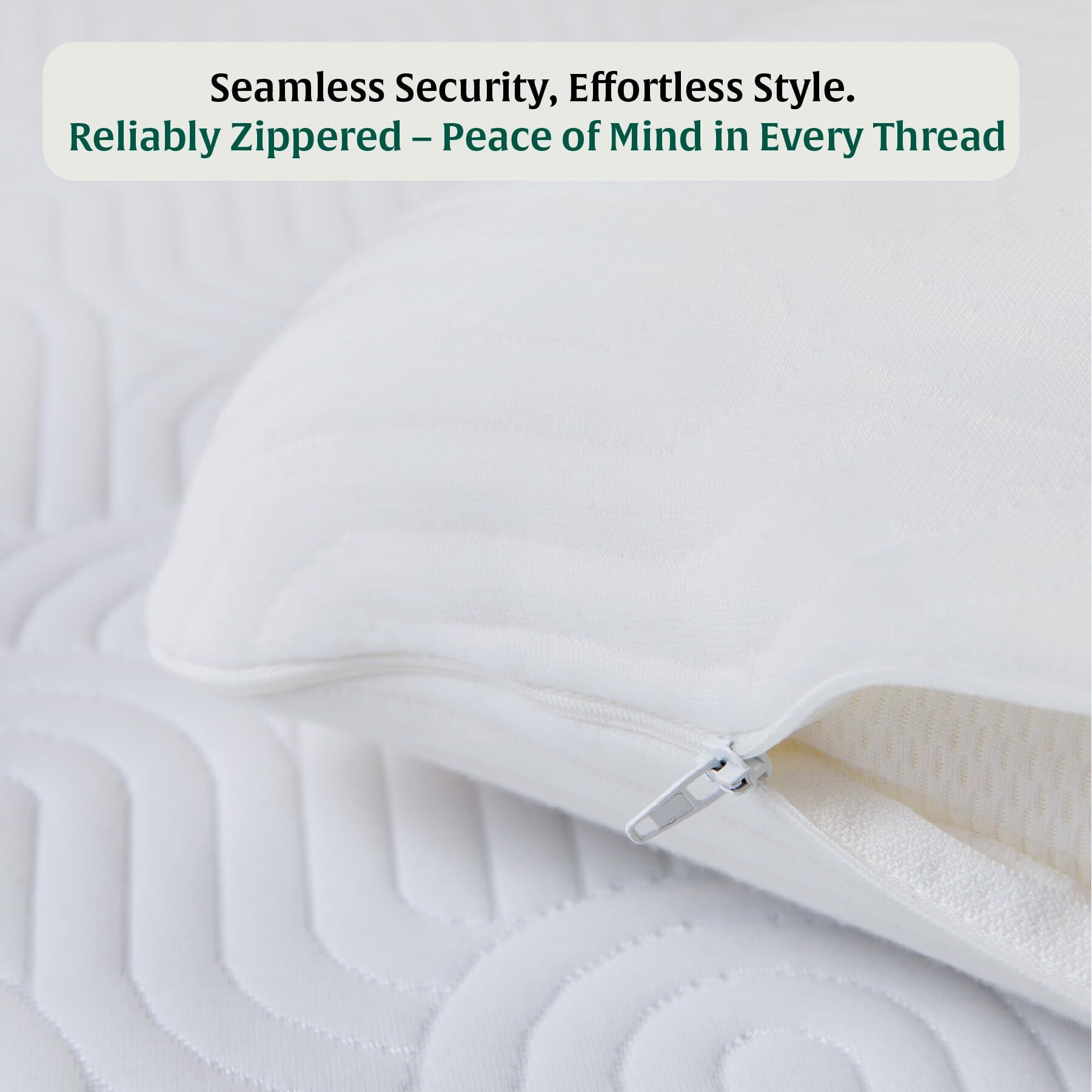 The White Willow Soft Fabric Pillow Case 22L x 14W x 4H Inches, Washable, Removable Zippered Pillow Cover Only, Fits Small Size Bed Pillow- Multi