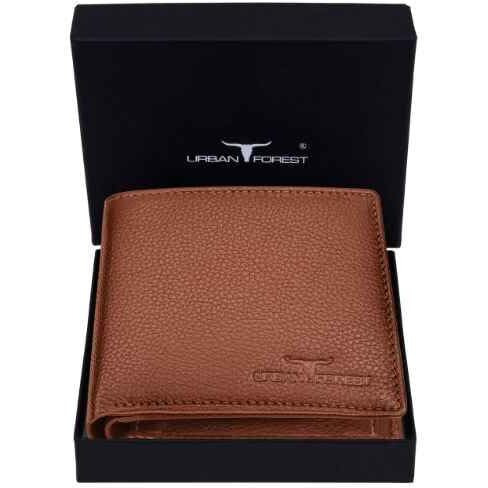 URBAN FOREST Stan Redwood Minimalist Leather Wallet for Men