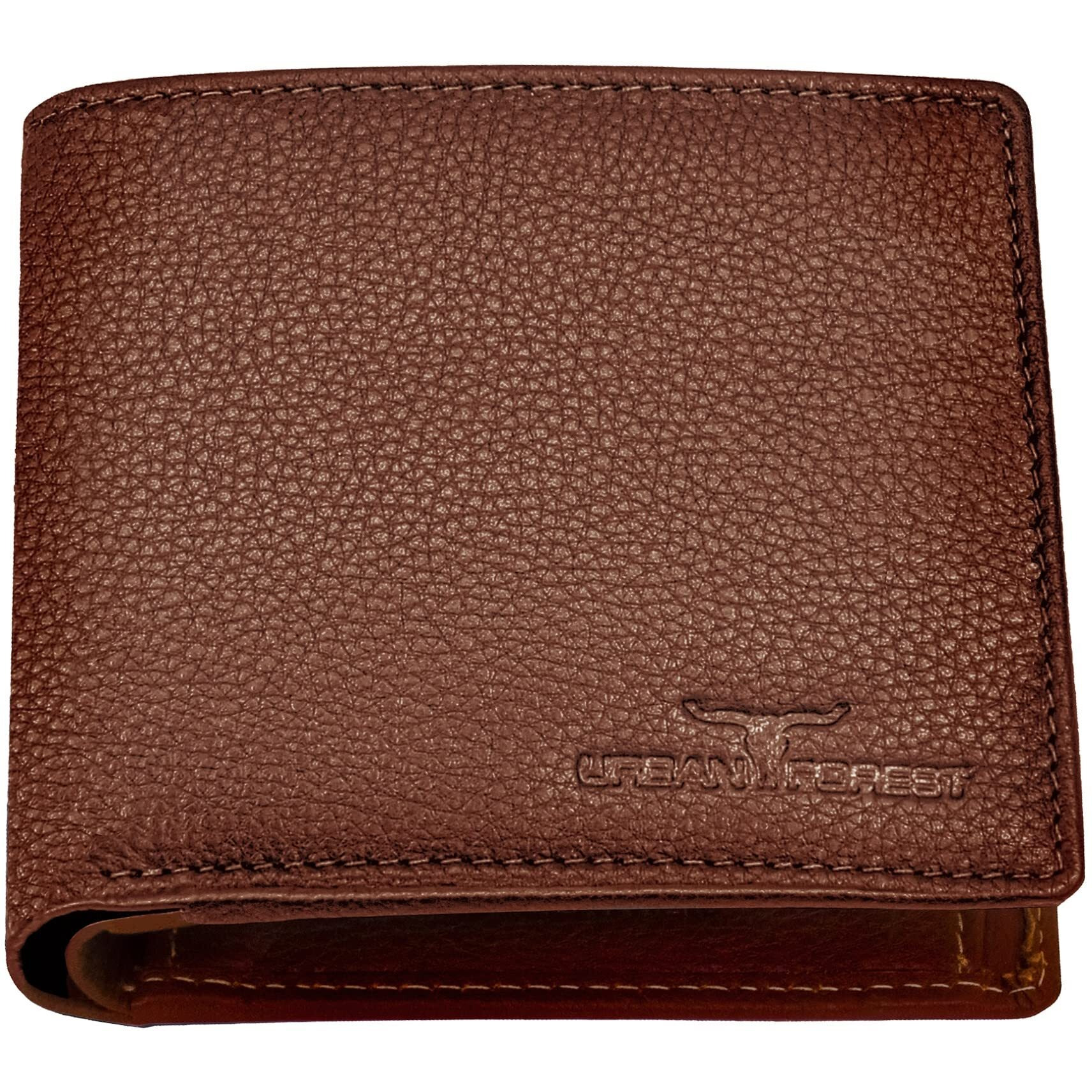 URBAN FOREST Stan Redwood Minimalist Leather Wallet for Men