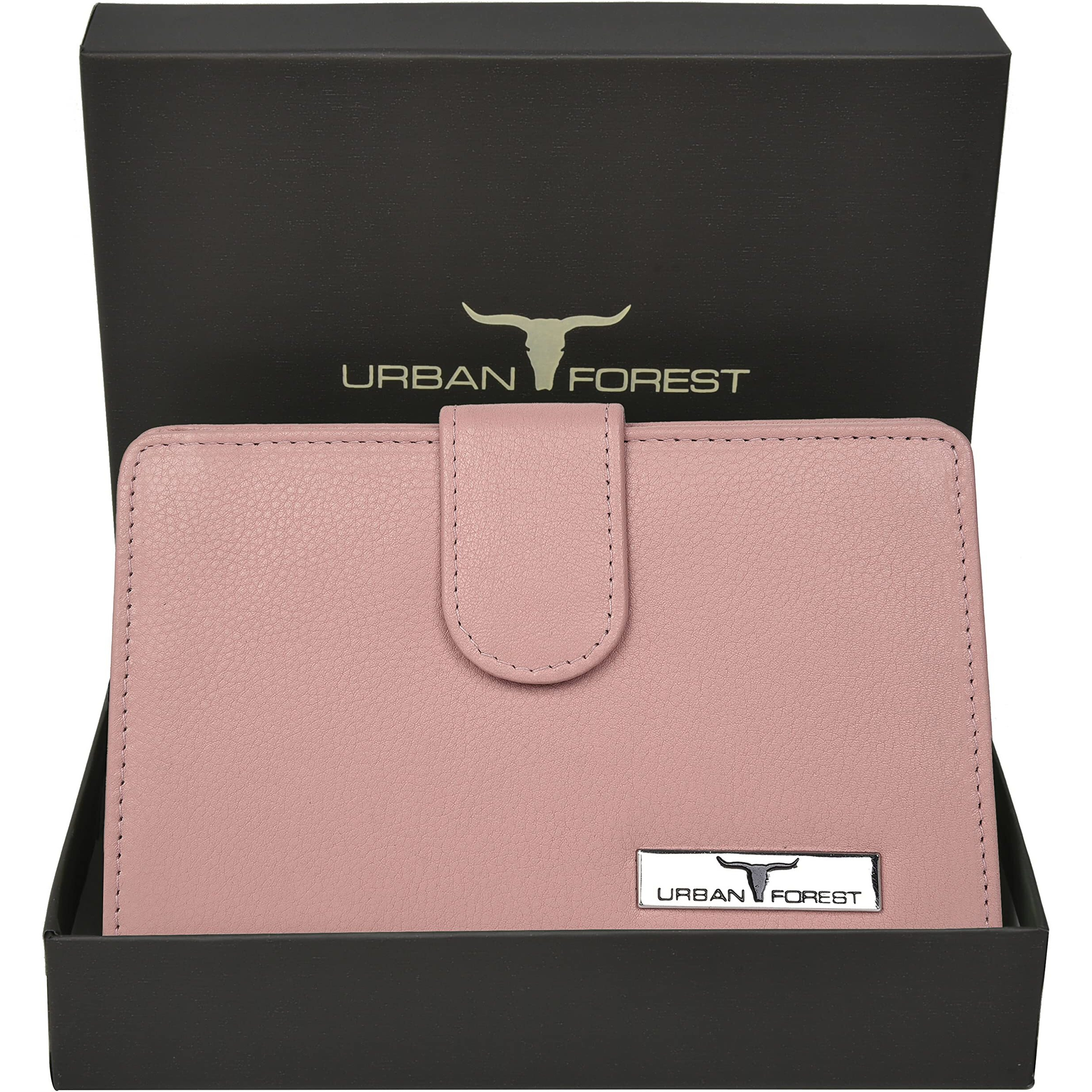URBAN FOREST Arya Rose Pink Leather Wallet for Women