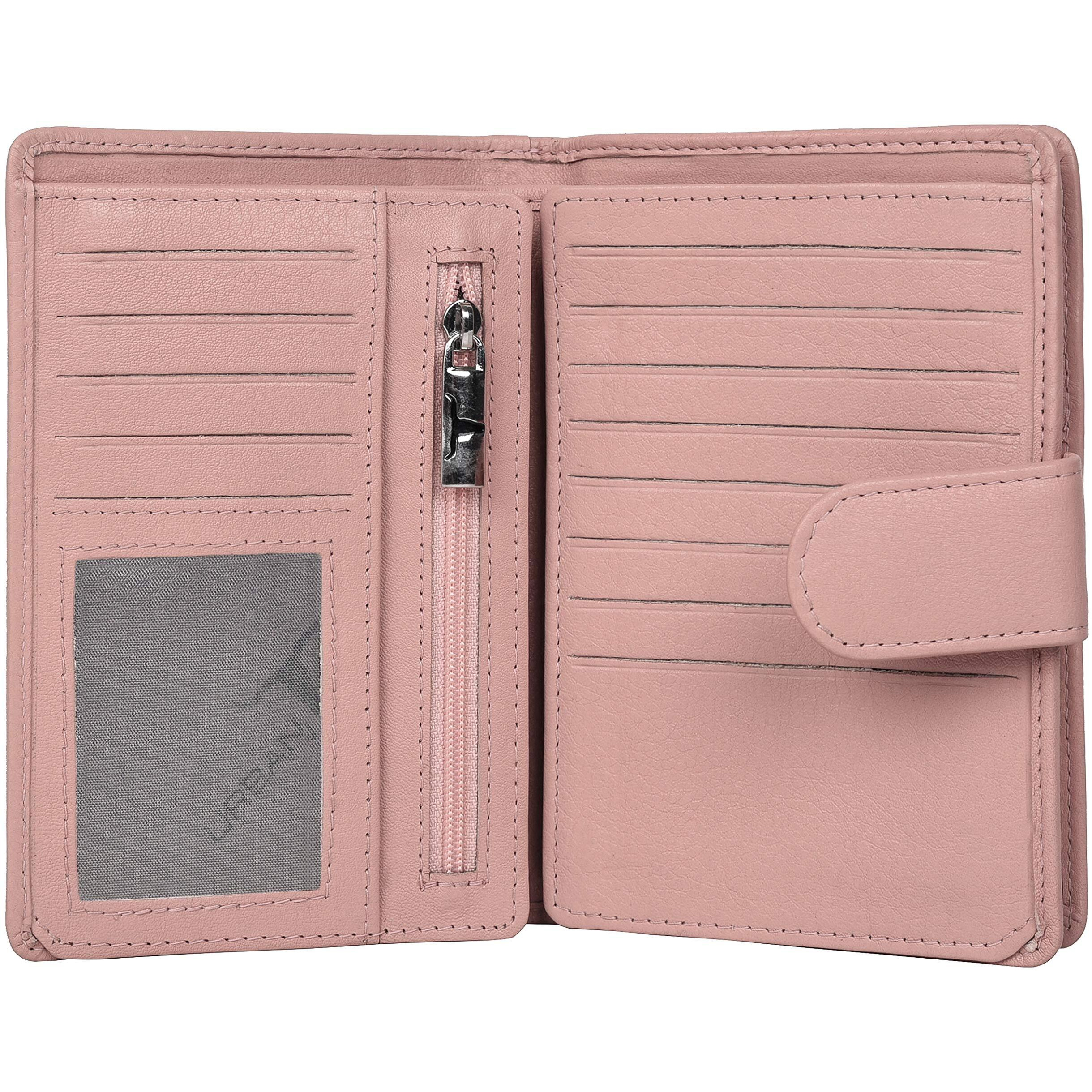 URBAN FOREST Arya Rose Pink Leather Wallet for Women