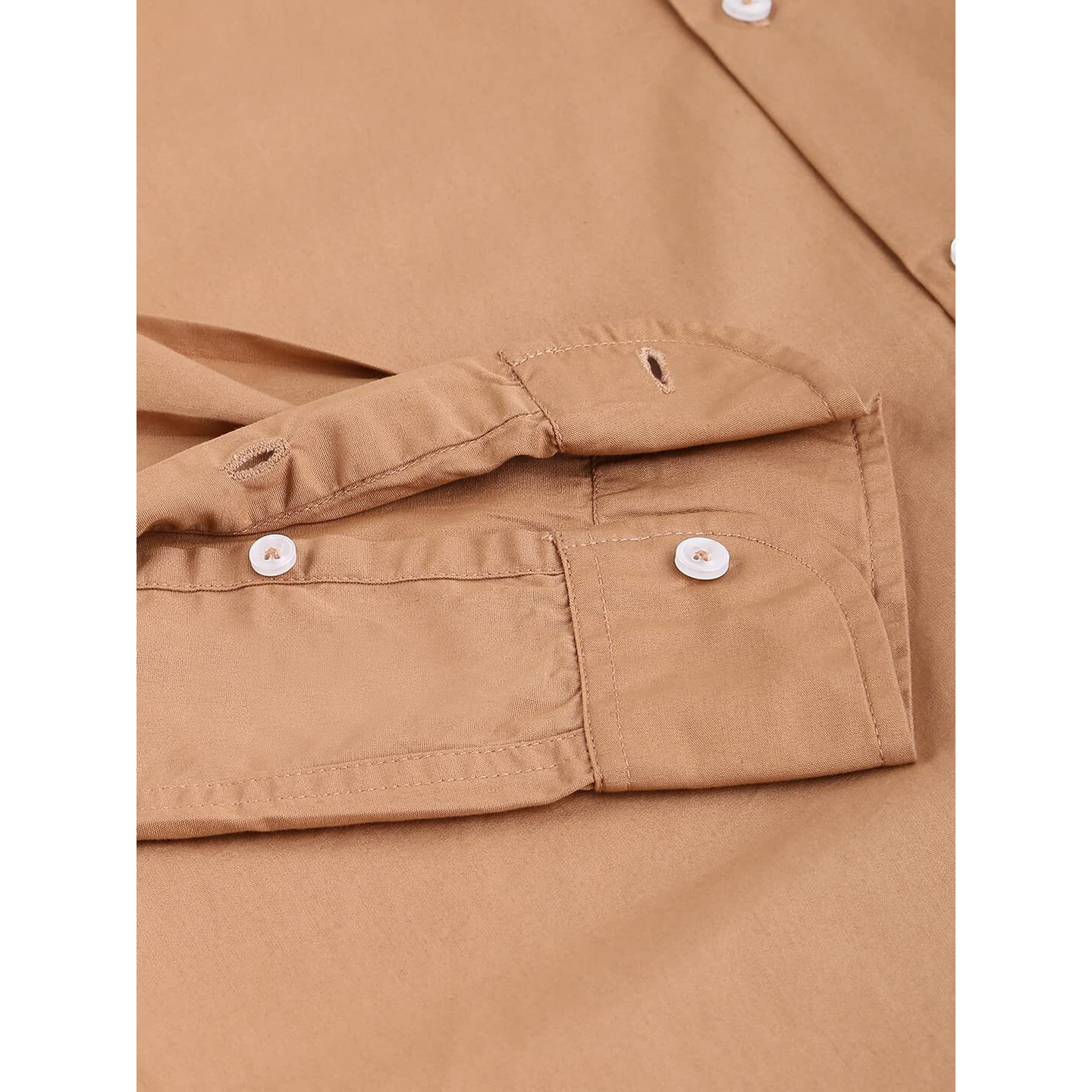 Dennis Lingo Men s Solid Camel Brown Slim Fit Cotton Casual Shirt (CC201_CAMEL_XL)