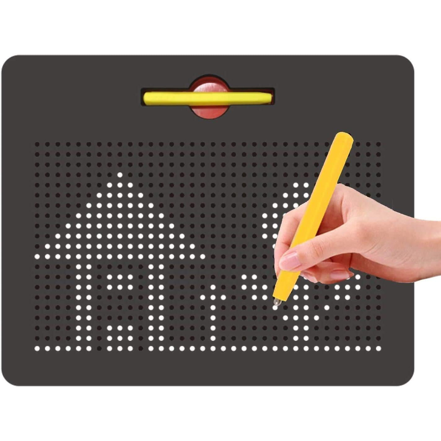 FunBlast Magnetic Drawing Board Educational Toy - Sketch pad for Kids, Draw Freely on The Doodle pad with Magnetic Balls for 3+ Boys|Girls|Kids|Toddlers. (Random Color Dispatch) Big Size