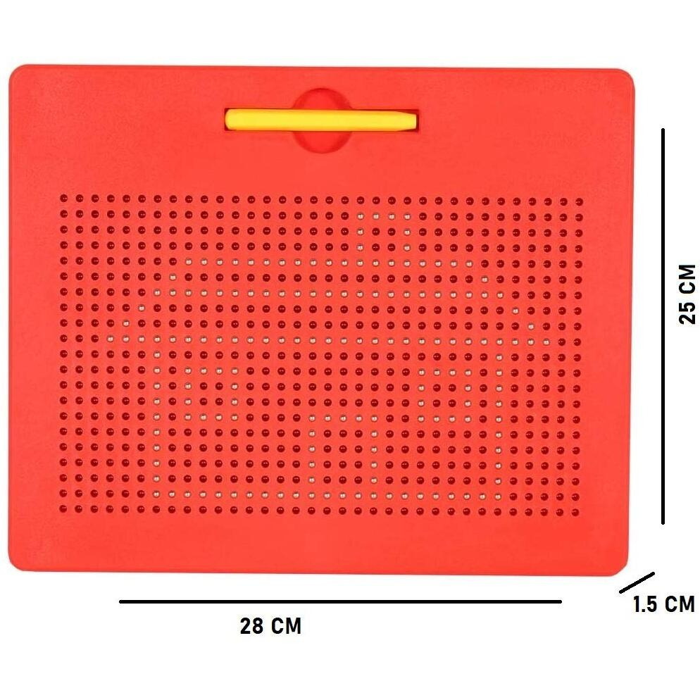 FunBlast Magnetic Drawing Board Educational Toy - Sketch pad for Kids, Draw Freely on The Doodle pad with Magnetic Balls for 3+ Boys|Girls|Kids|Toddlers. (Random Color Dispatch) Big Size