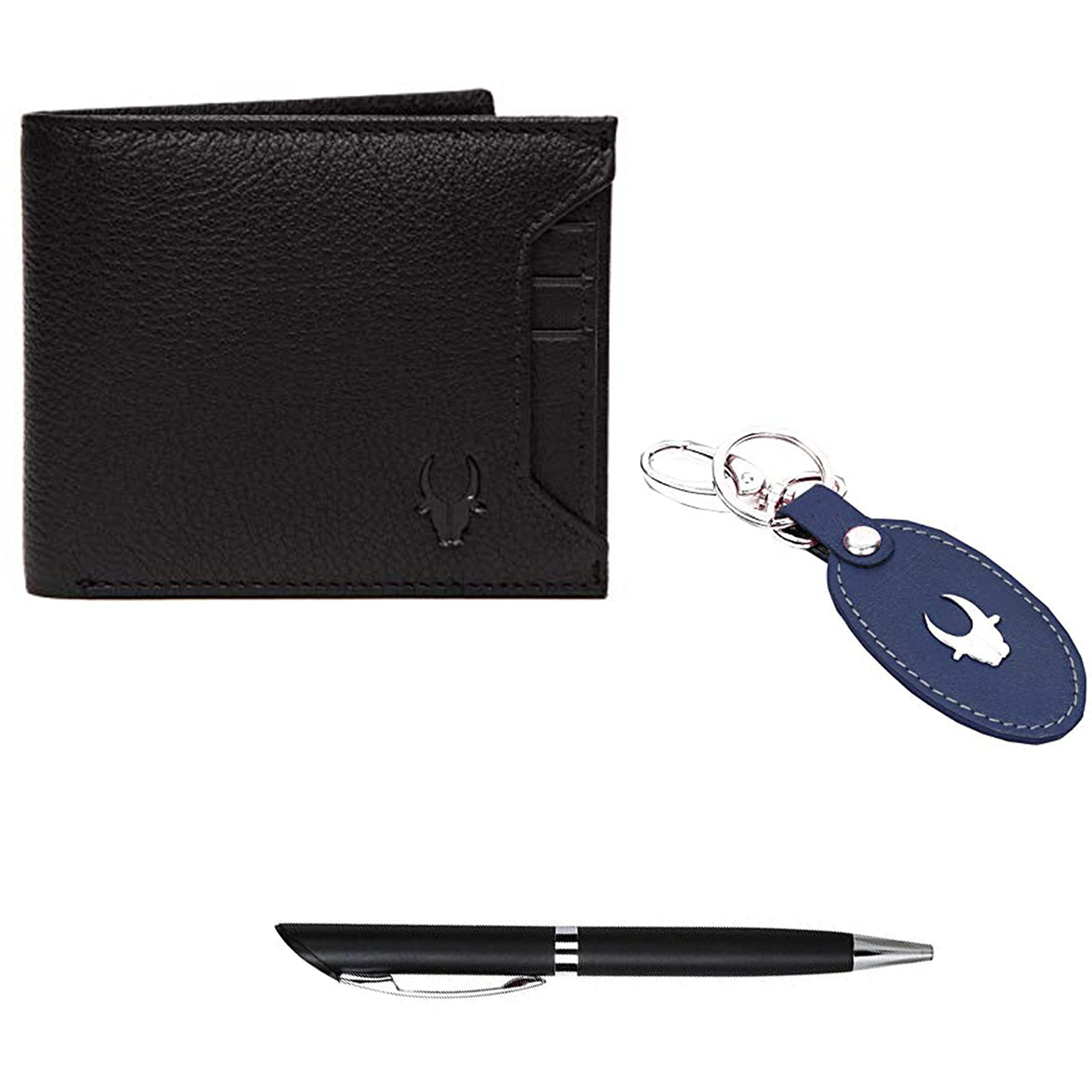 WildHorn Gift Hamper for Men I Leather Wallet, Keychain & Pen Combo Gift Set I Gift for Friend, Boyfriend,Husband,Father, Son etc