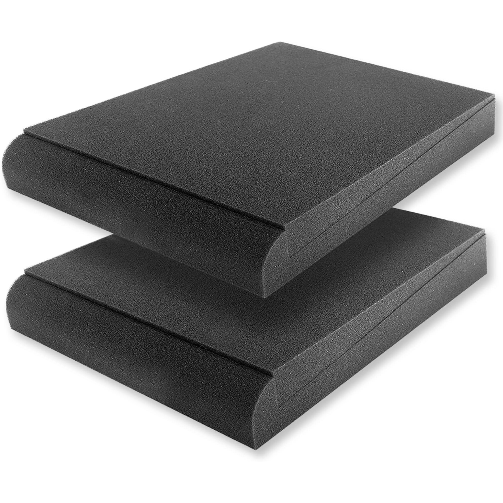 YGM Acoustic Foams XL Studio Monitor/Speaker Isolation Pads for 6 -10   Monitors | High-Density Acoustic Foams with Angle Adjuster with 50 Kg/m Density (XL Pair) [Best for 6-10 inch Monitor/Speakers]