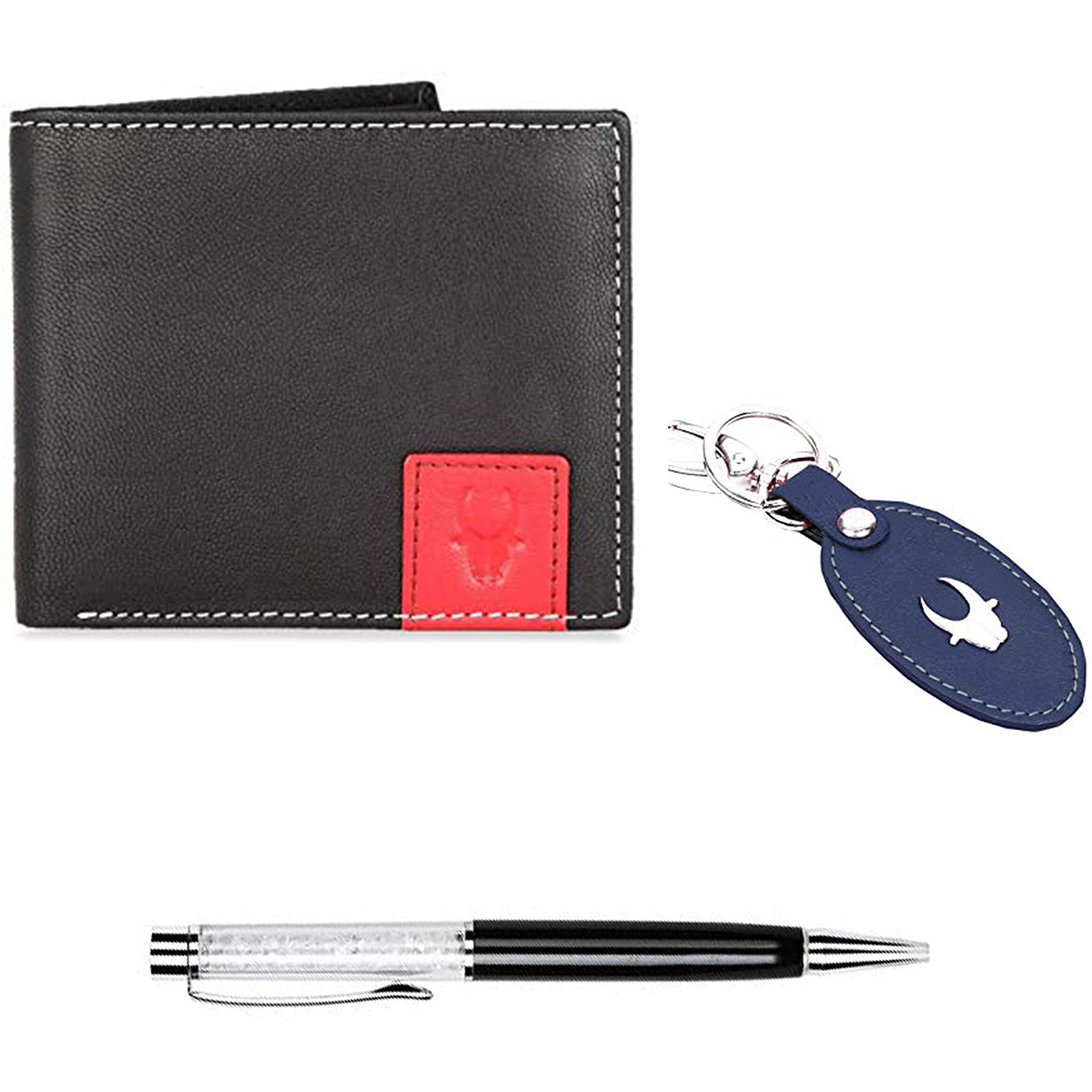 WildHorn Gift Hamper for Men I Leather Wallet, Keychain & Pen Combo Gift Set I Gift for Friend, Boyfriend,Husband,Father, Son etc
