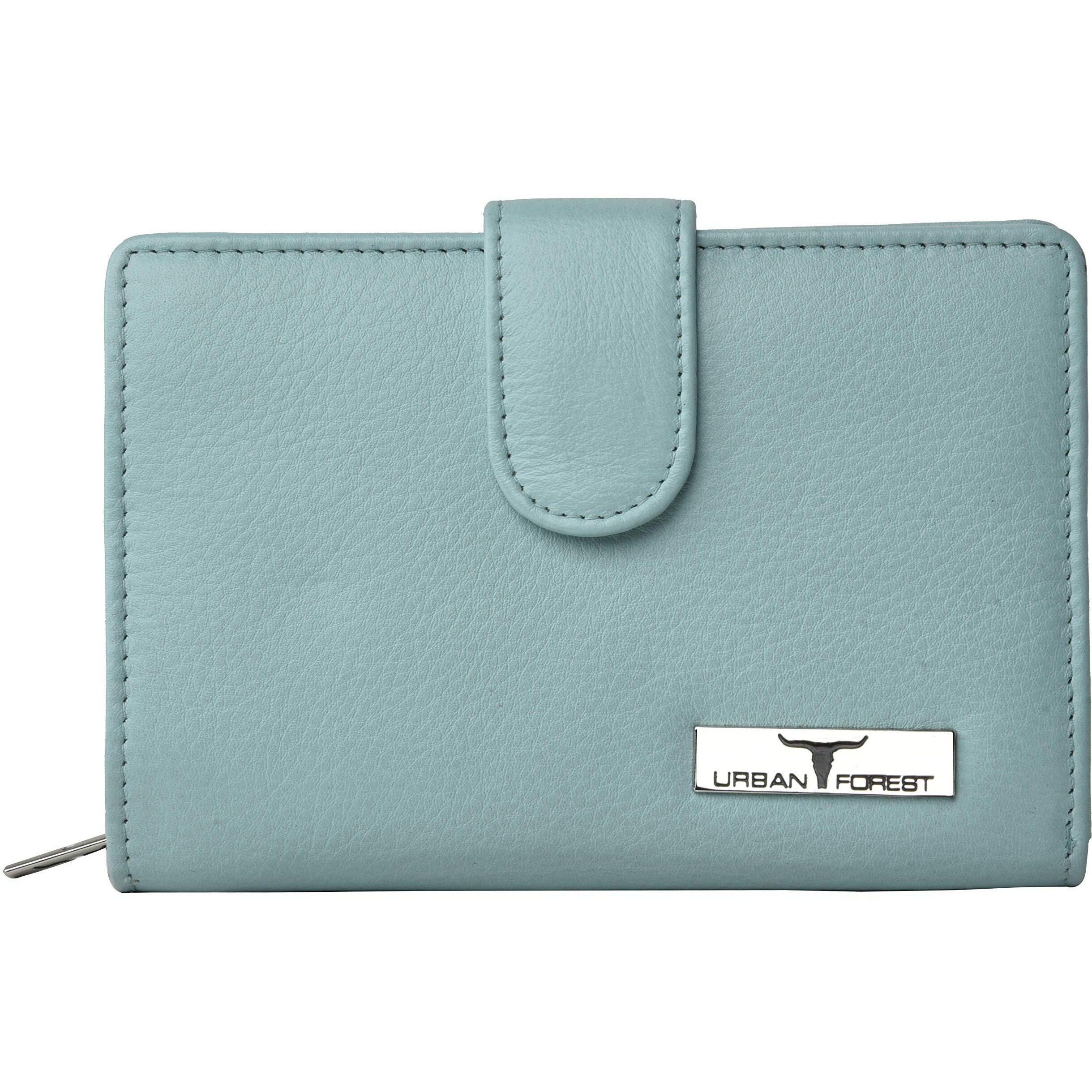 URBAN FOREST Arya Pastel Blue Leather Wallet for Women