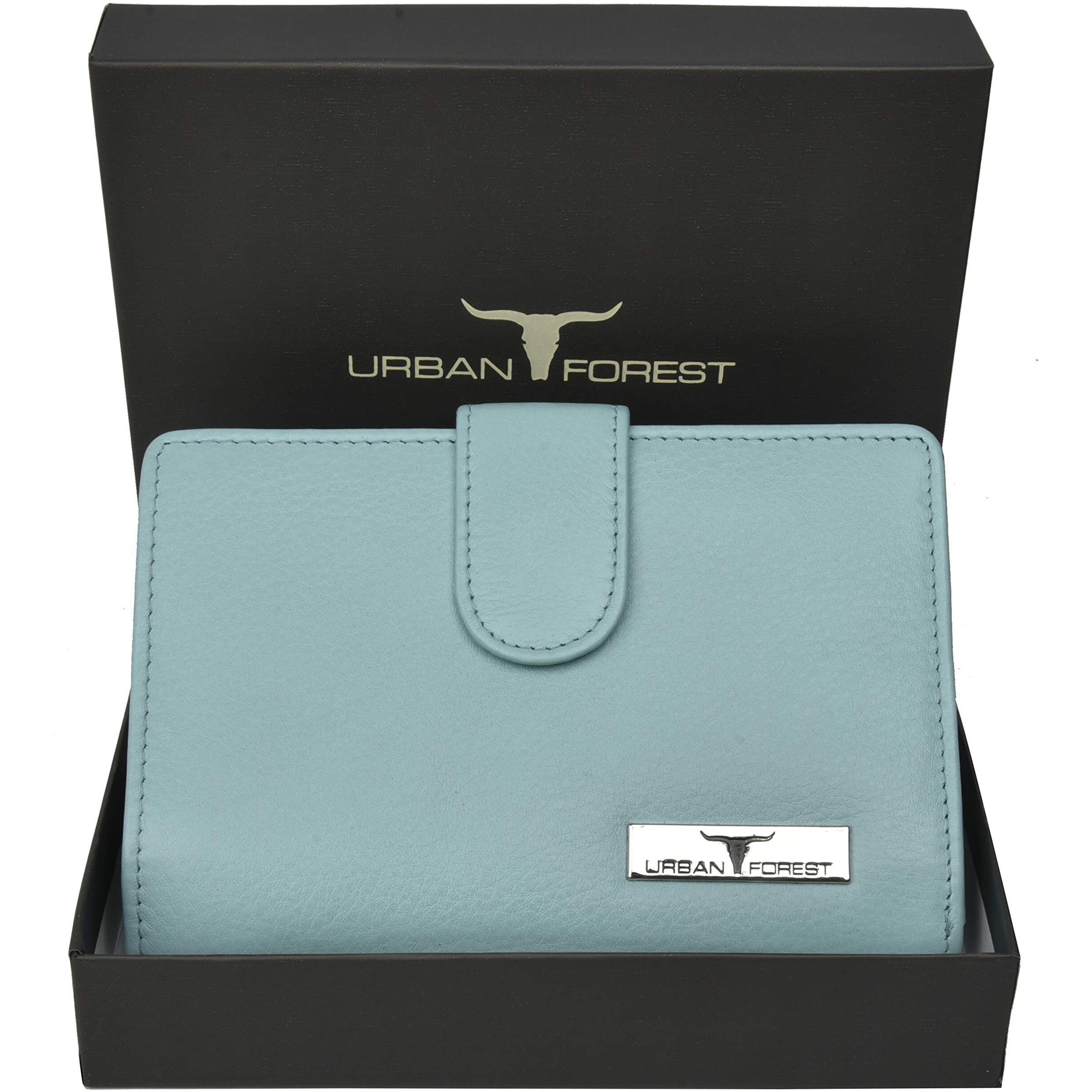 URBAN FOREST Arya Pastel Blue Leather Wallet for Women
