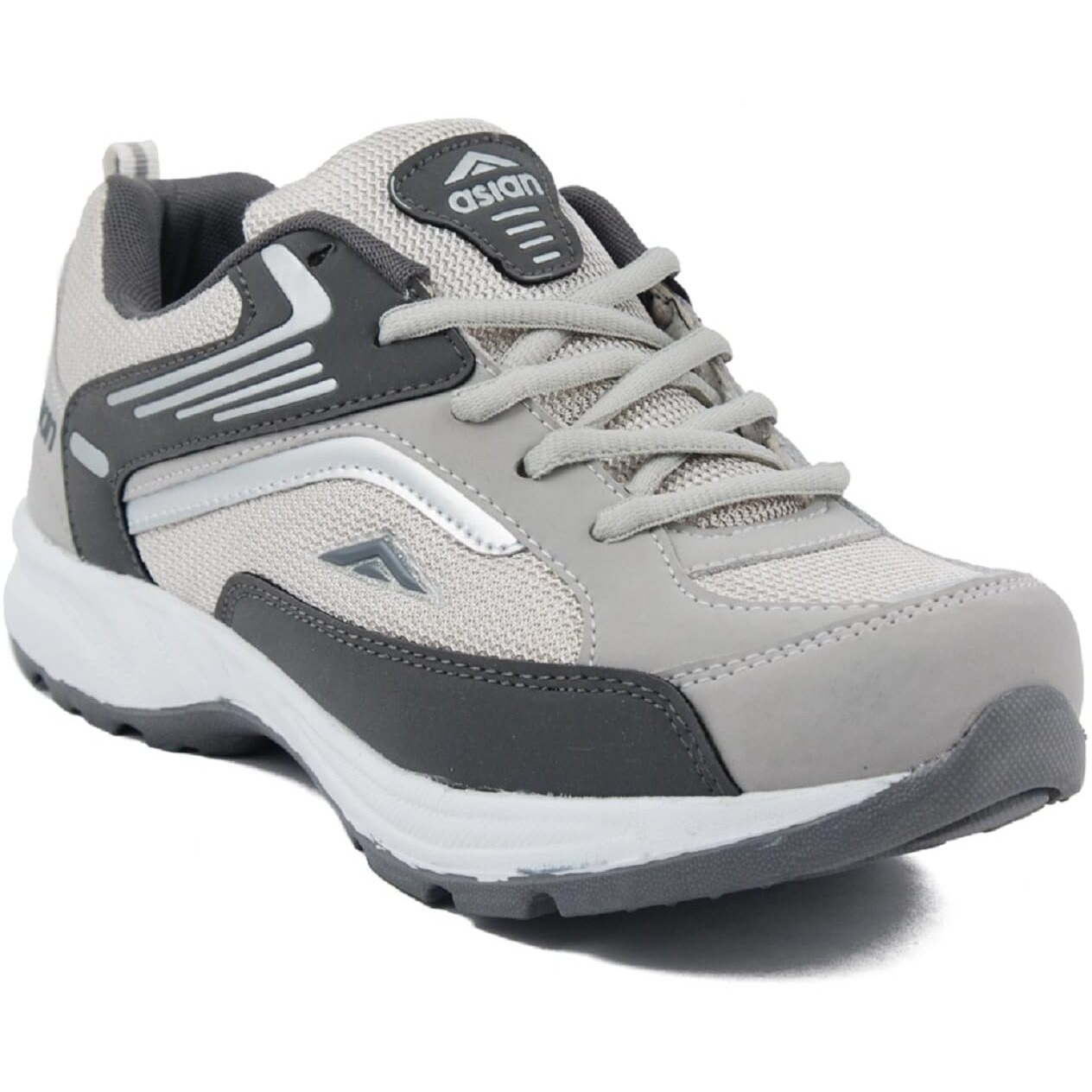 ASIAN Men s Future-01 White Sports Latest Stylish Casual Sneakers,Lace up Lightweight Shoes for Running, Walking, Gym (Grey, Numeric_7)