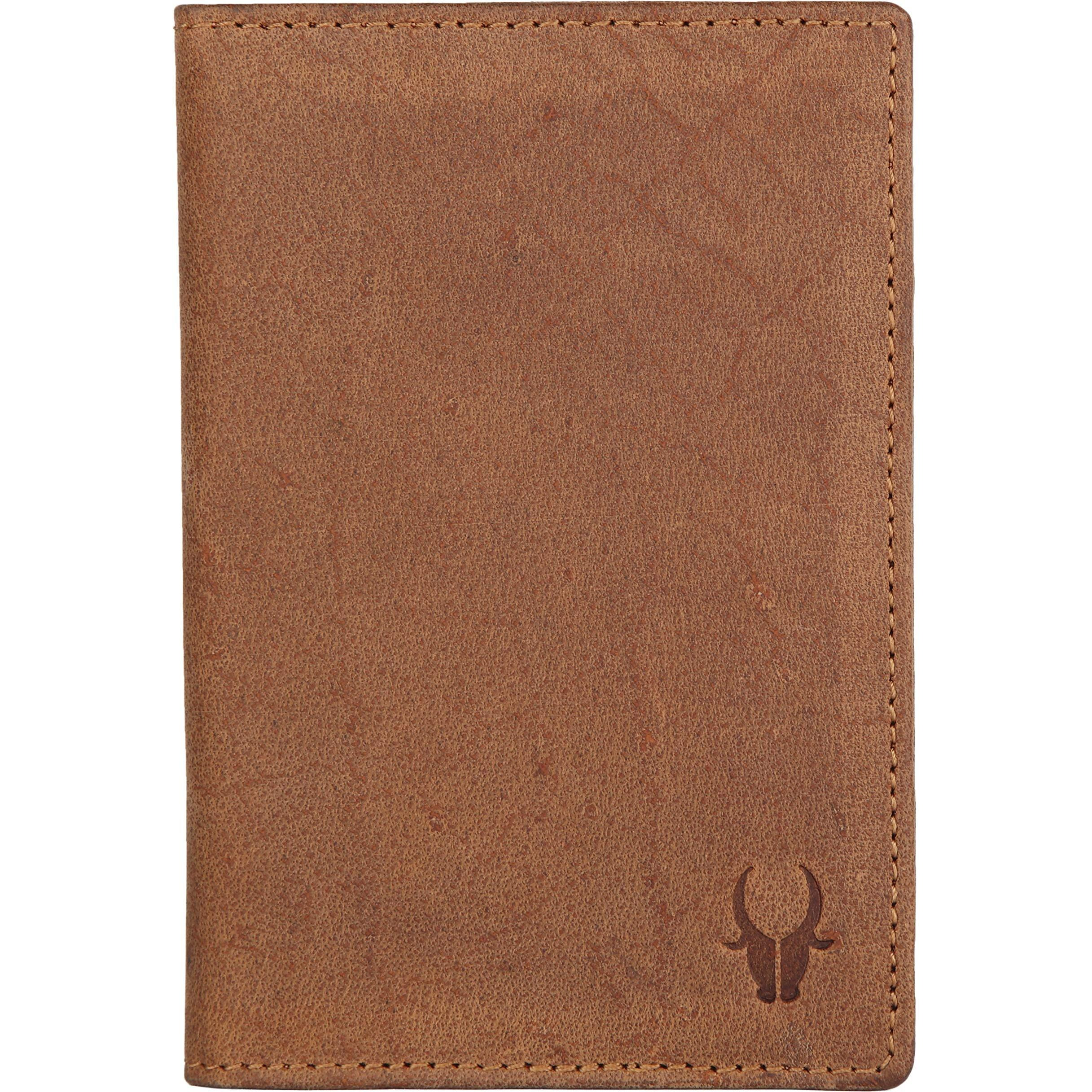 WildHorn Leather Passport Holder for Men & Women (Tan H)