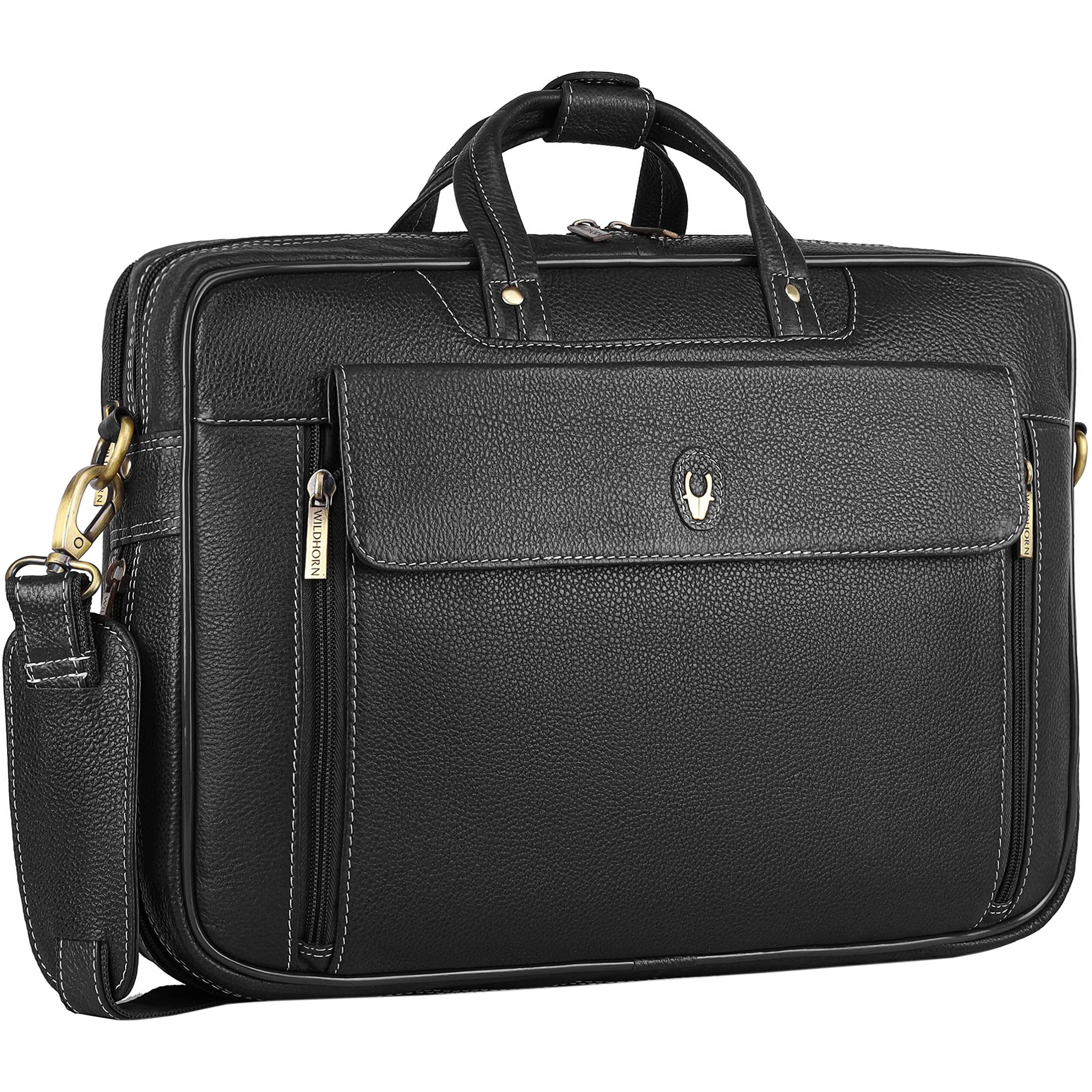 WildHorn Men Messenger Bag BLACK