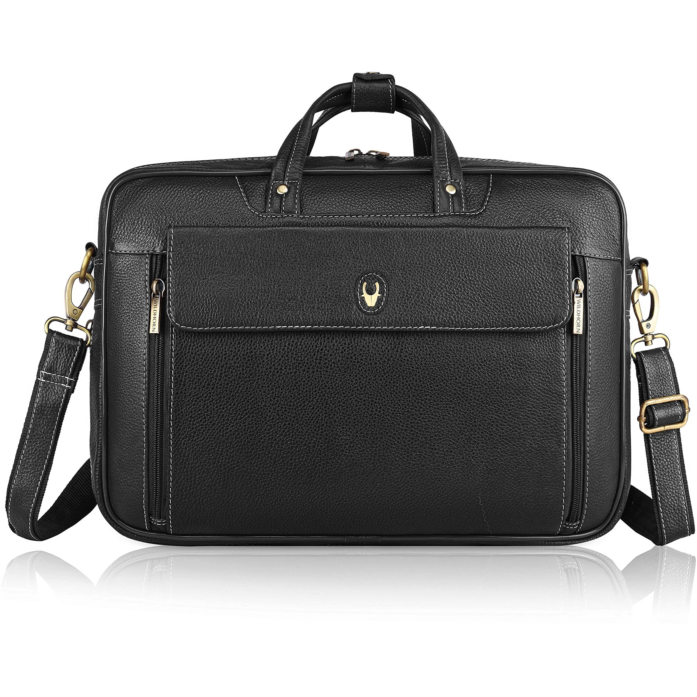 WildHorn Men Messenger Bag BLACK