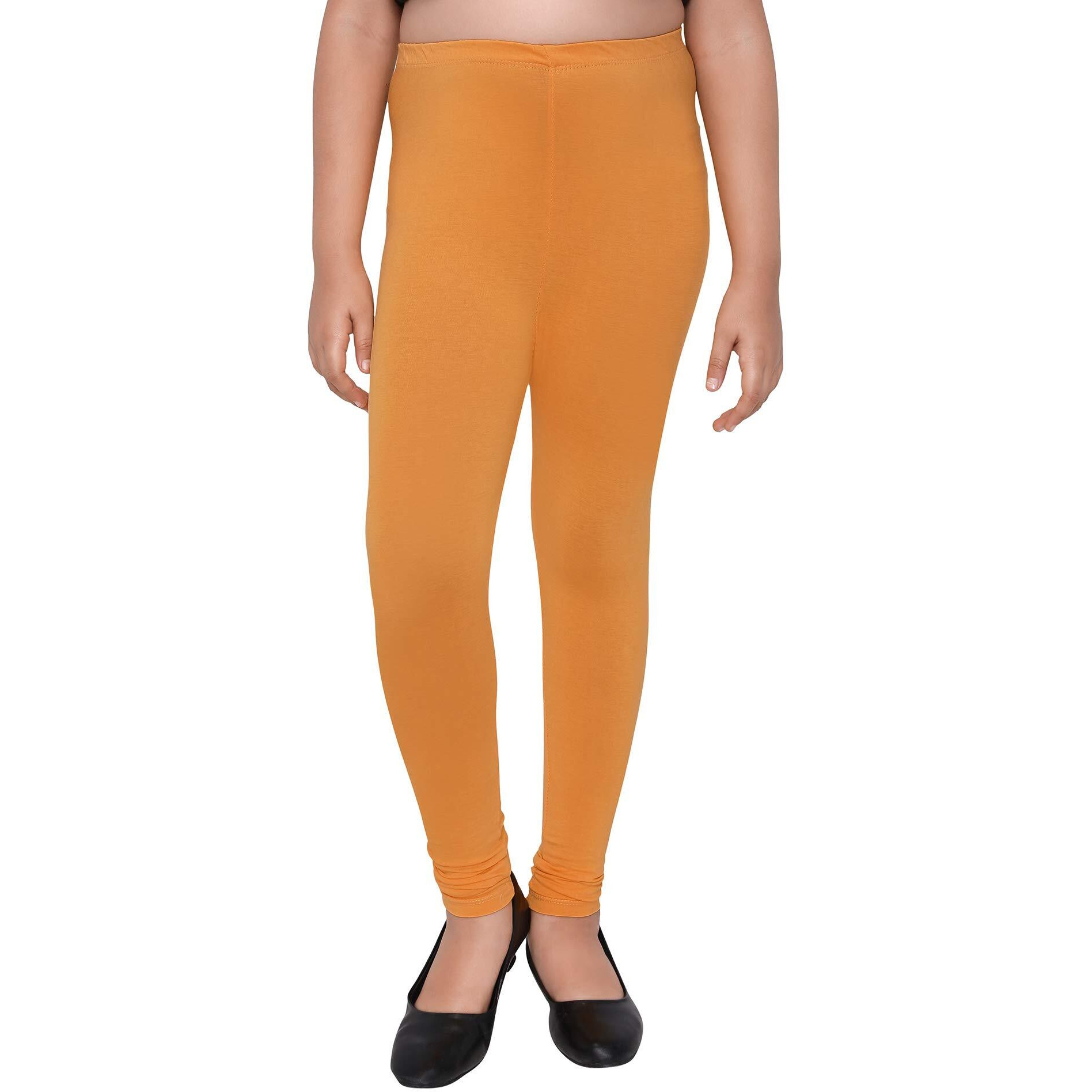 Robinbosky Premium Girls Yellow Leggings(6-12 Months(16), Mustard)
