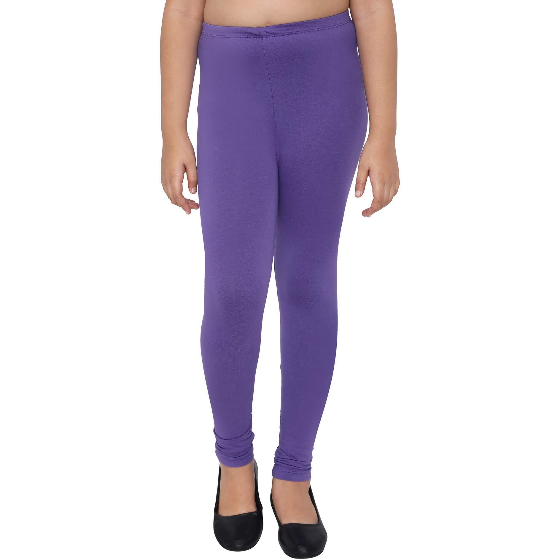 Robinbosky Premium Girls Purple Leggings(2-3 Years(22), Purple)