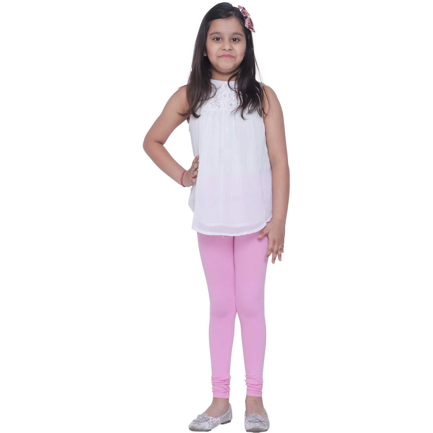 Robinbosky Premium Girls Pink Leggings(12-18 Months(18), PINKLADY)