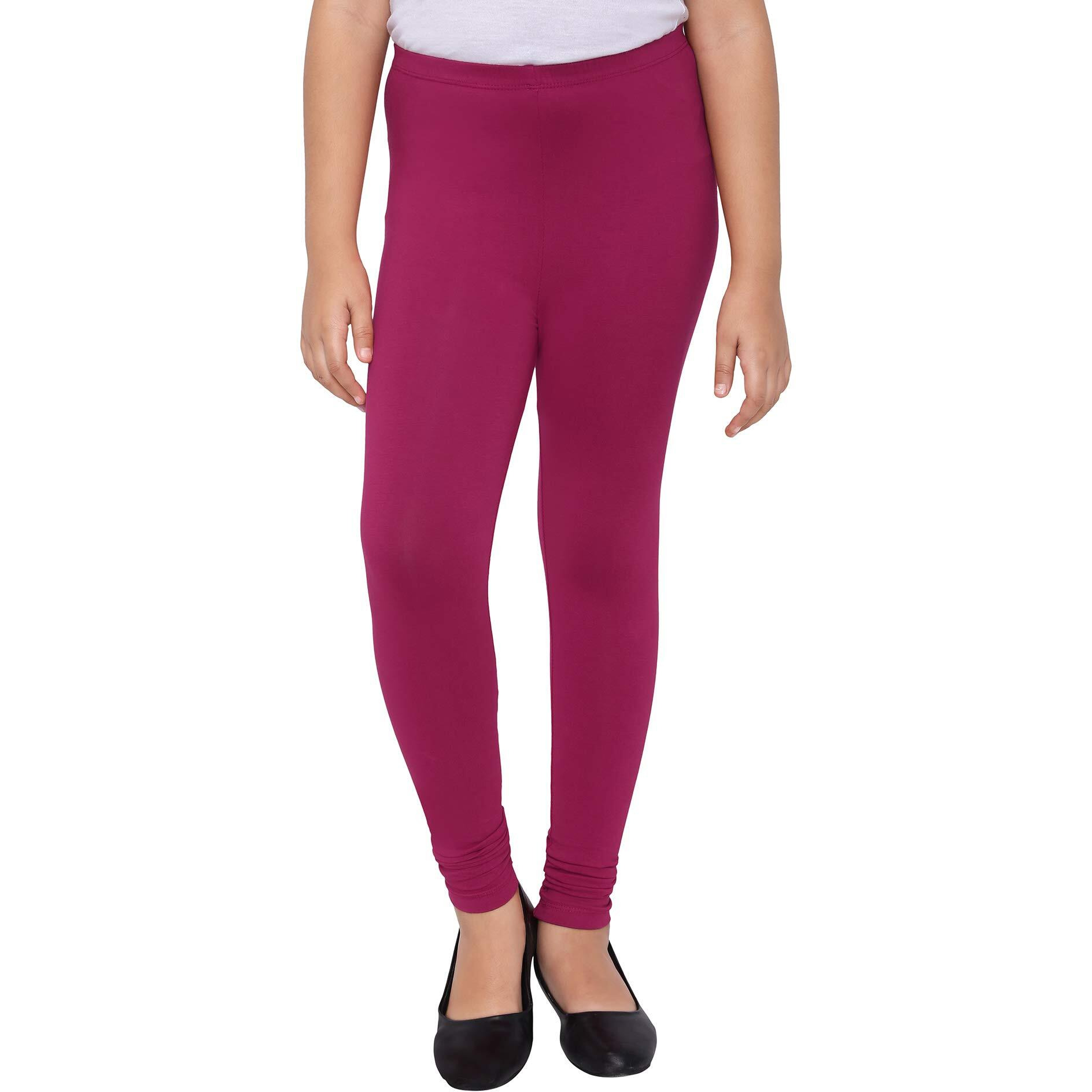 Robinbosky Premium Girls Pink Leggings(2-3 Years(22), RANIPINK)