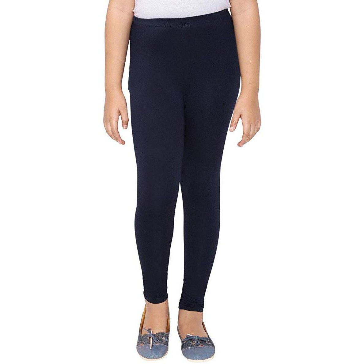 Robinbosky Premium Girls Blue Leggings(12-18 Months(18), Navy)