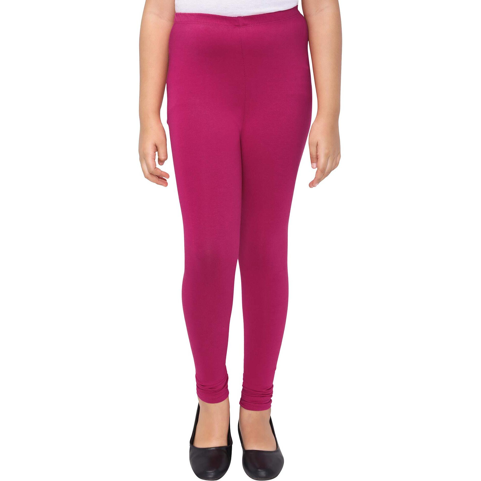 Robinbosky Premium Girls Pink Leggings(6-12 Months(16), Fushia)