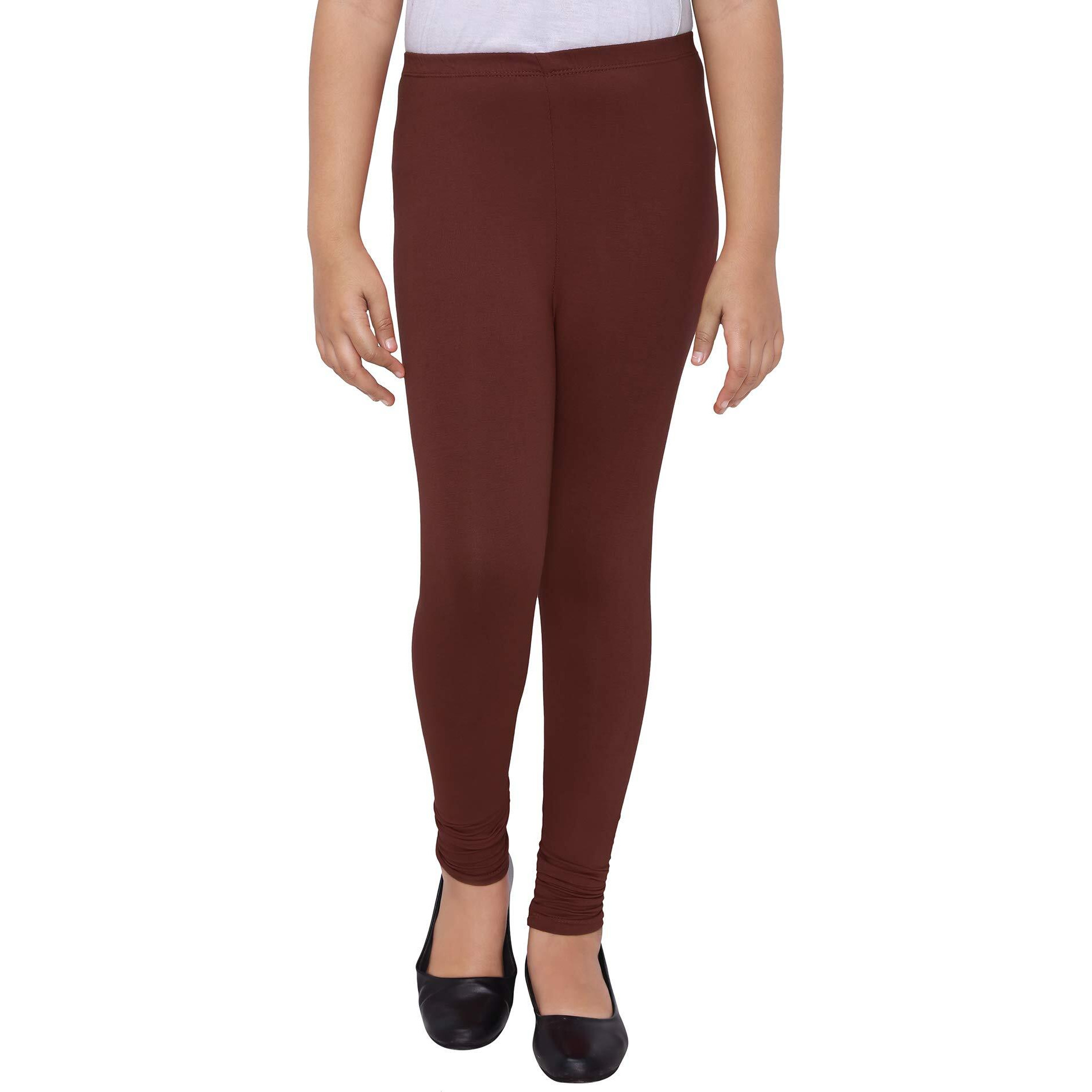 Robinbosky Premium Girls Maroon Leggings(12-13 Years(36), Maroon)