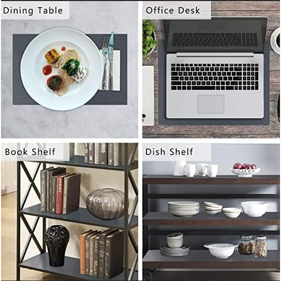 KayJen 60cm x 10m Silver Anti-Slip Mat | Food-Grade EVA Shelf Liner for Fridge, Kitchen, Drawers & Tables | Water-Resistant, Durable Diamond Texture