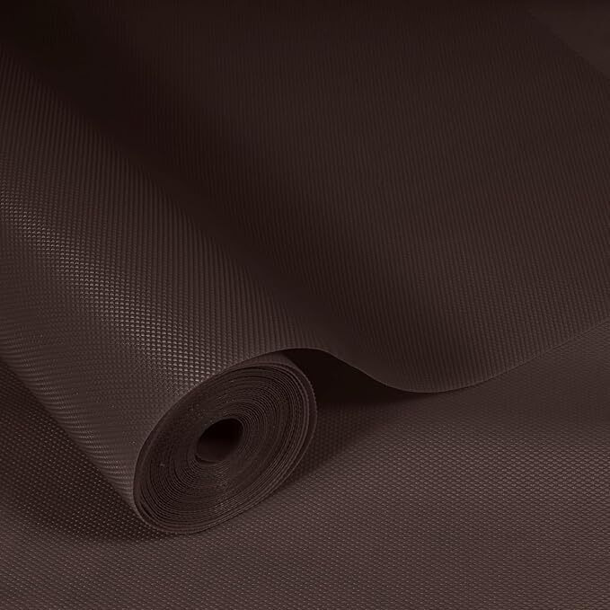 KayJen (50 cmX20m) Coffee Brown Food Grade EVA Anti Slip Mat Sheet for Fridge, Kitchen, Drawer, Shelf Liner, Table (Diamond Texture, Coffee Brown) Mat Liner Sheets Roll