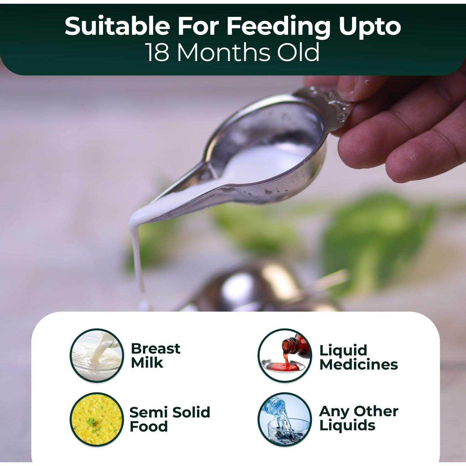 MARU Paladai for Baby Feeding Set of 2-20ml Each, New Born Baby Essentials - Multiple Uses as Milk Feeder, Medicine Dropper & Feeding Spoon - Perfect for Newborns and Babies Age 6 to 12 Months