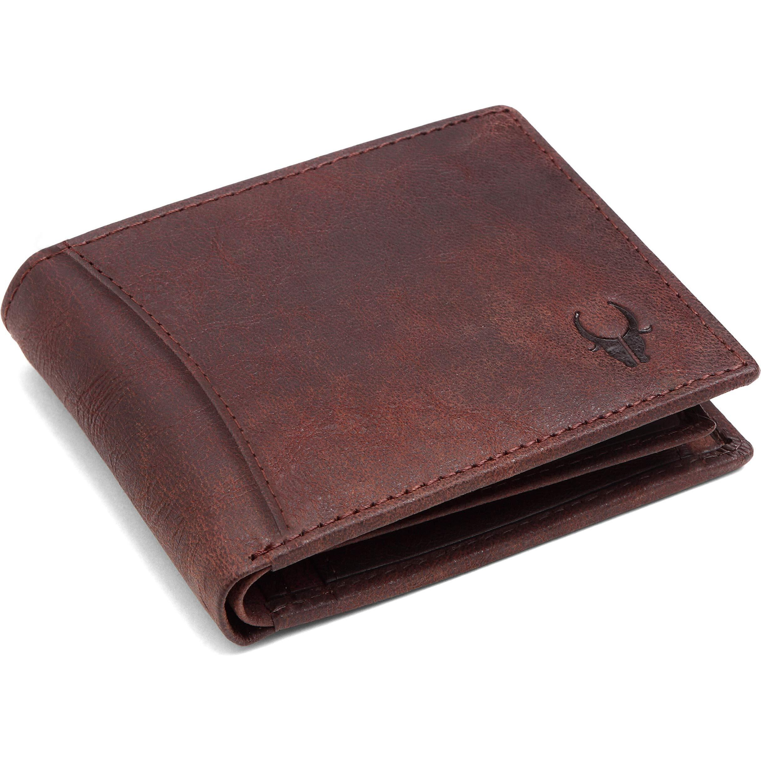 Wildhorn RFID Protected Leather Wallet for Men,Brown