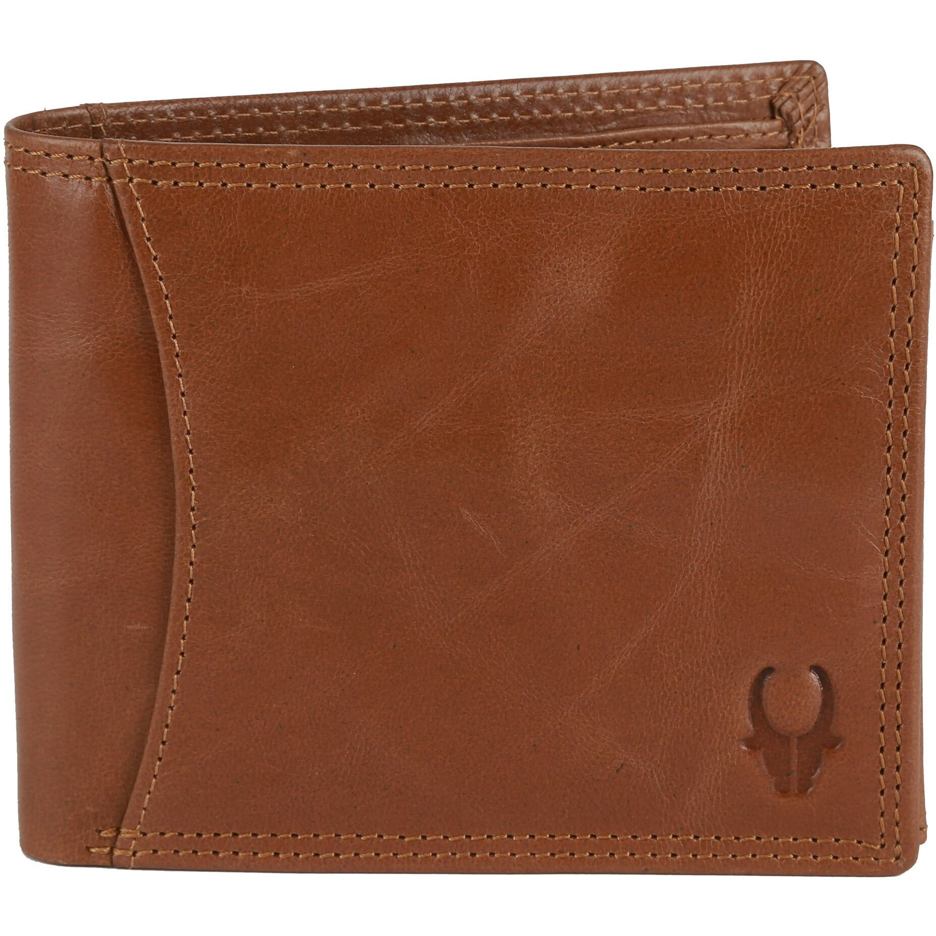 WildHorn RFID Protected Leather Wallet for Men, Tan Crunch